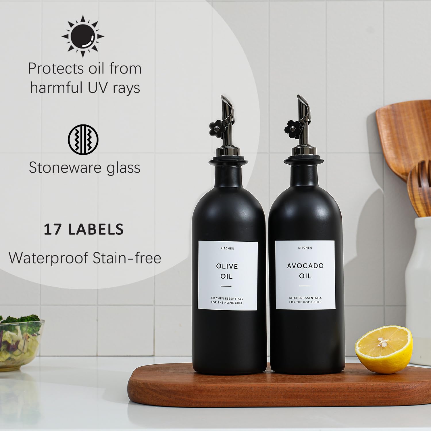 Olive Oil Dispenser for Kitchen (2 Count)