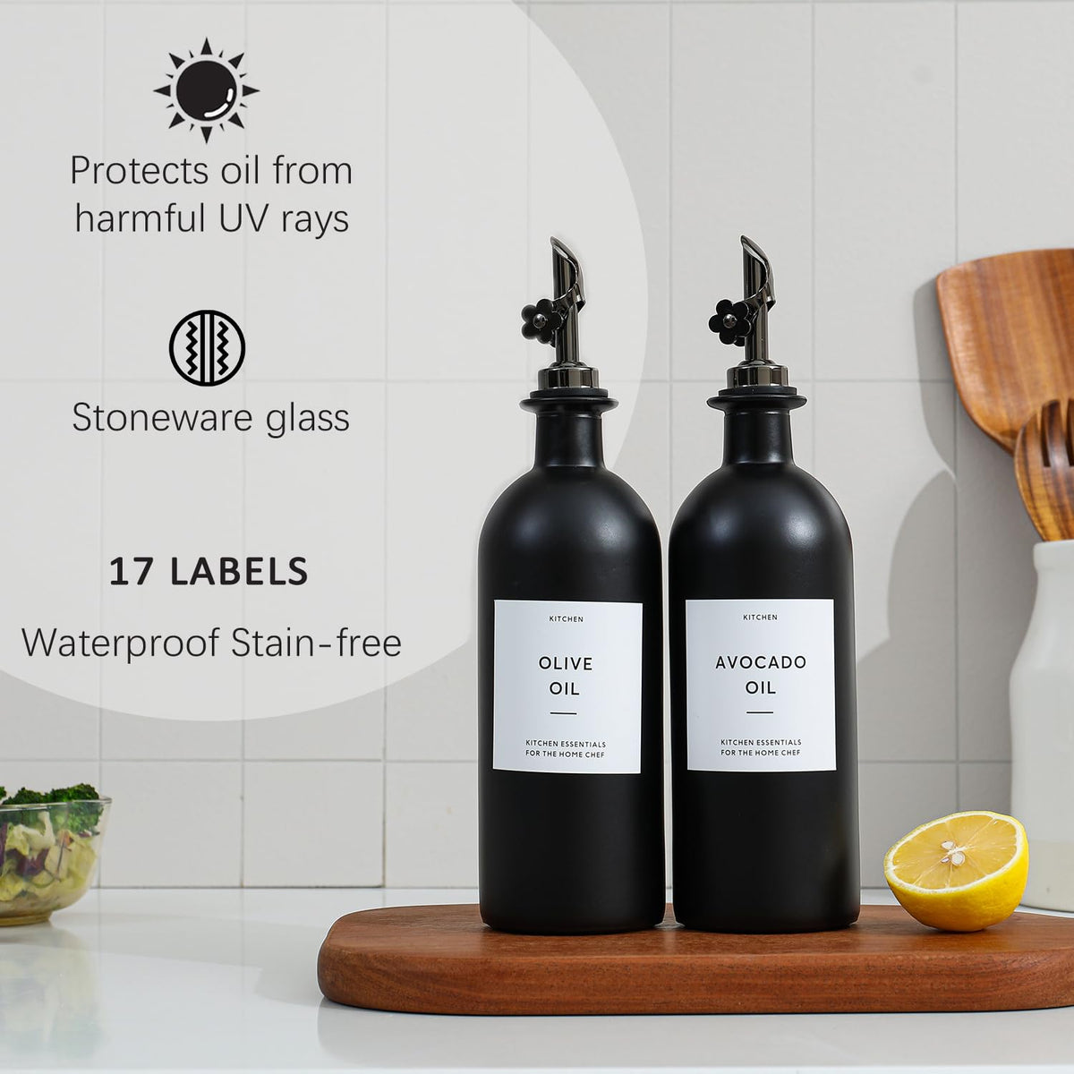 Olive Oil Dispenser for Kitchen (2 Count)