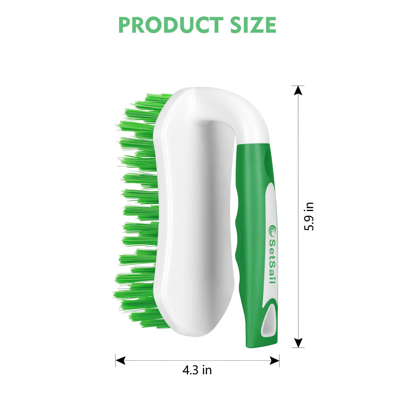Scrub Brush Stiff Bristle Cleaning Scrubber (2 Count)