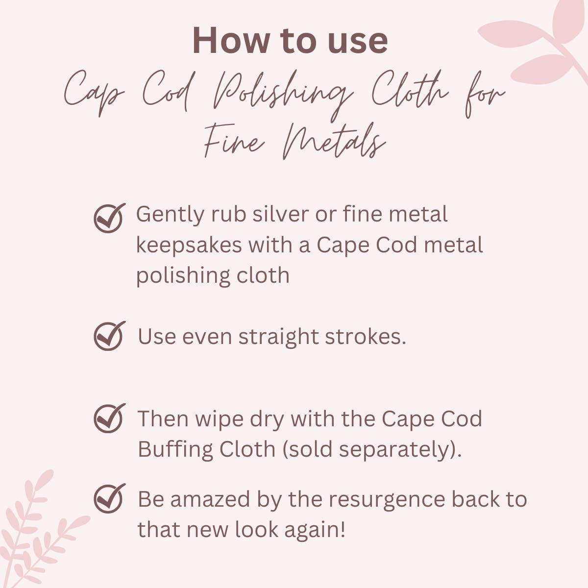 Polishing Cloths for Fine Metals (2 Count)