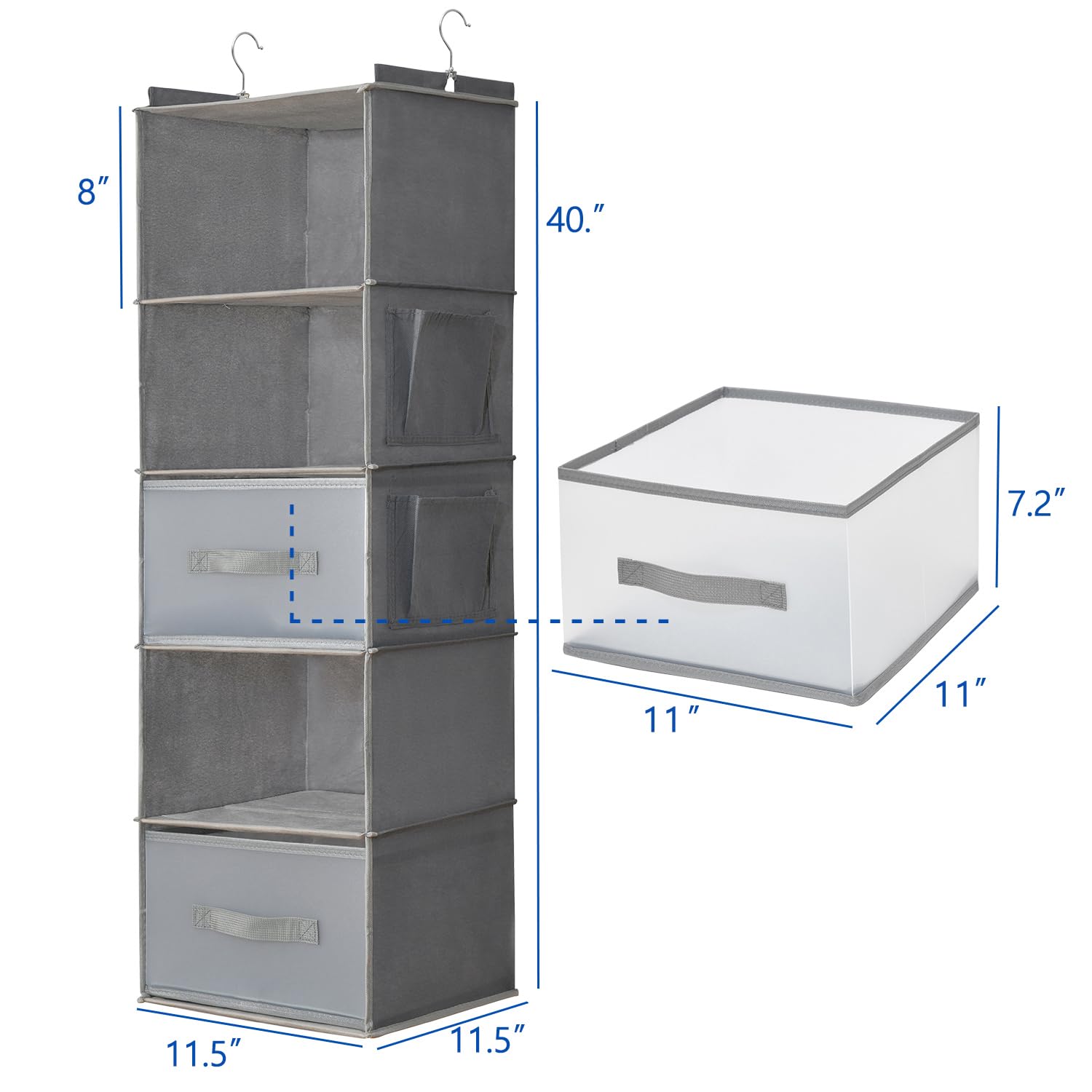 5 Tier Hanging Organizer for Closet