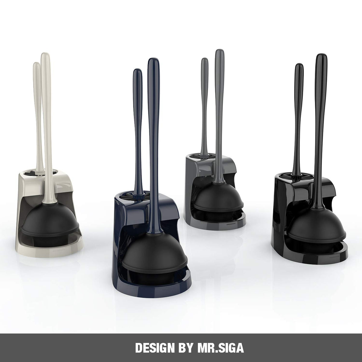 Toilet Plunger and Brush Combo for Toilet Cleaning (2 Count)