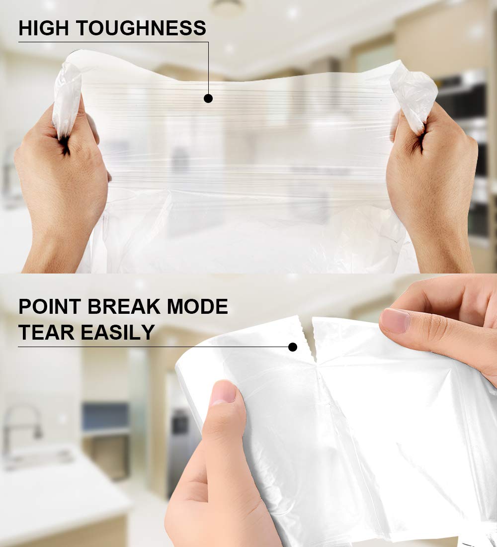 Clear Medium Garbage Bags (220 Count)