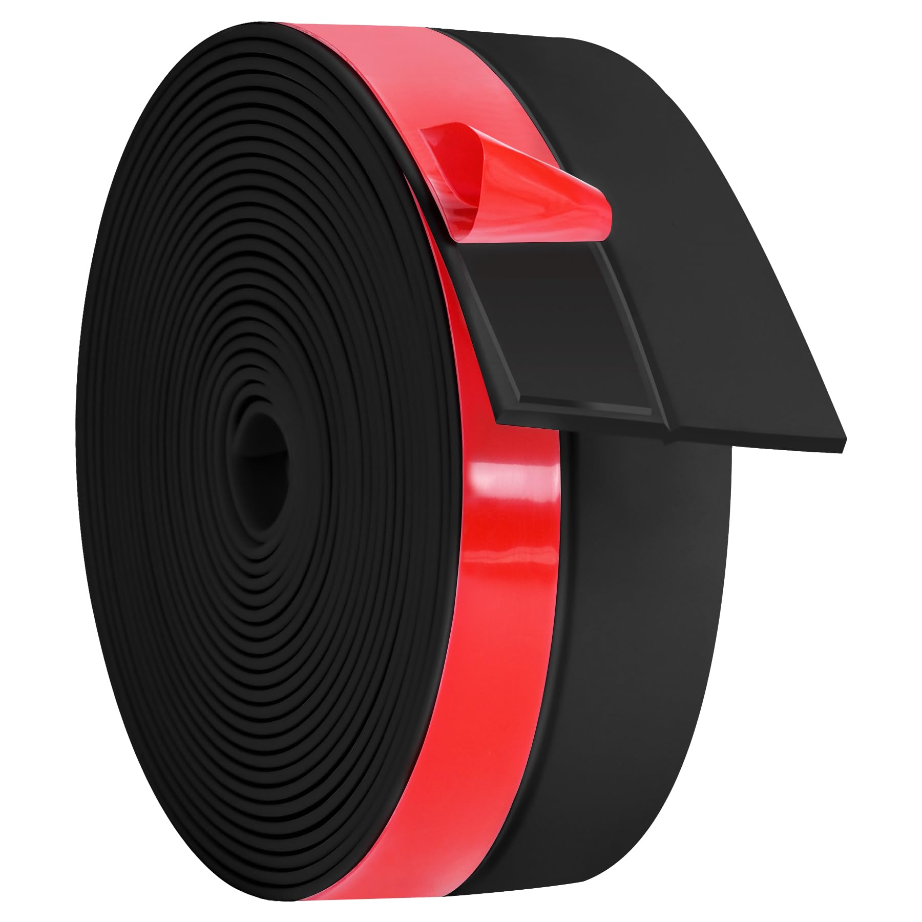 Weather Stripping Silicone Door Seal Strip 2 in x 20 ft Door Draft Stopper Self Adhesive Door Draft Tape (20 Foot)