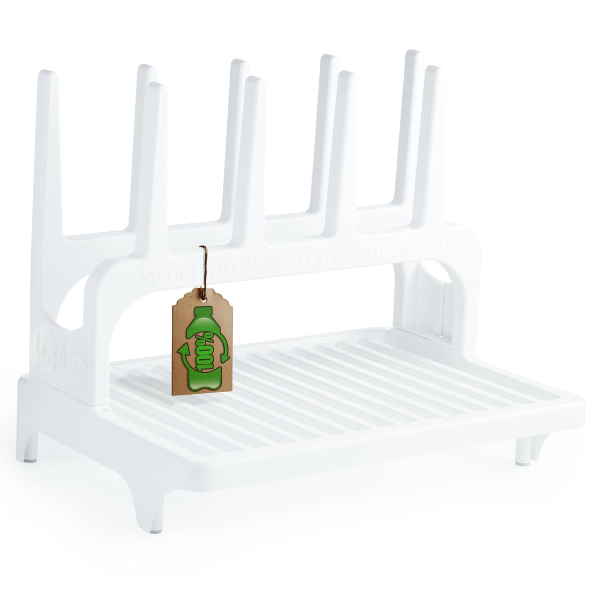 White Space Saving Drying Rack from 100% Recycled Bottles