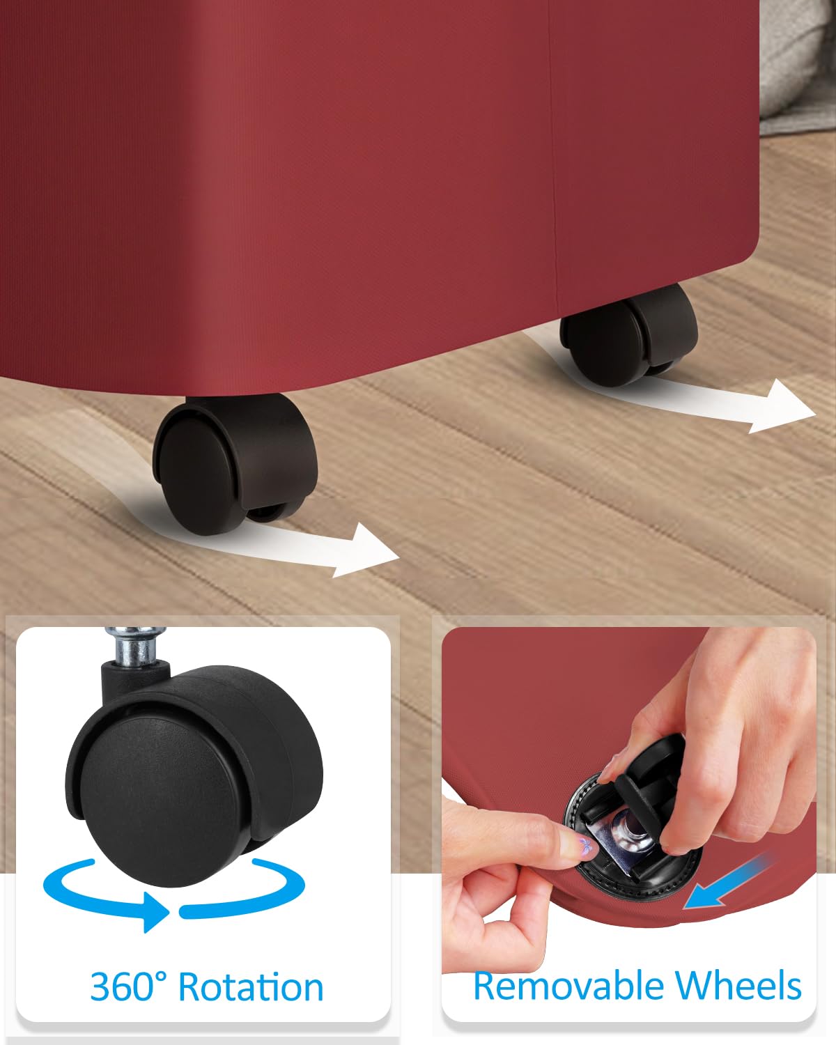 Laundry Basket with Wheels