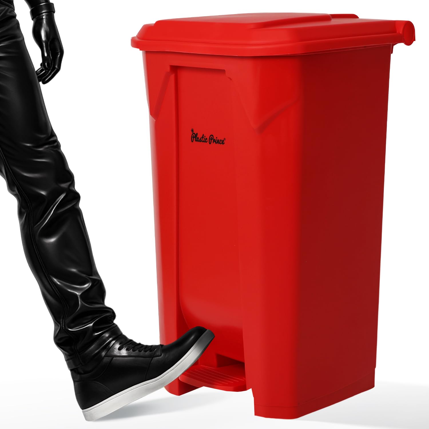 27 Gallon Step On Trash Can with Lid