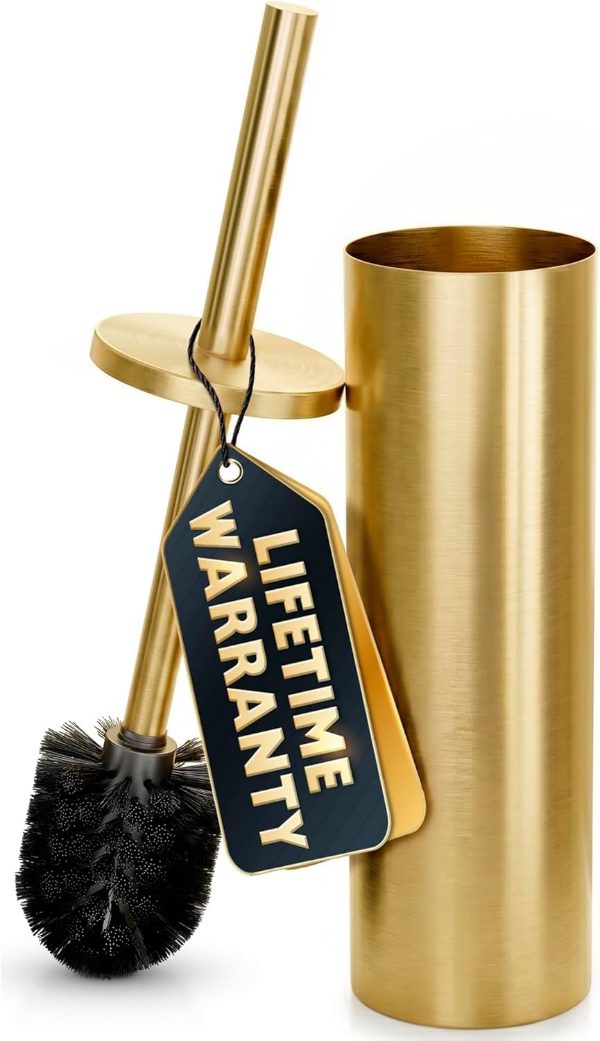 Stainless Steel Toilet Brush and Holder Set