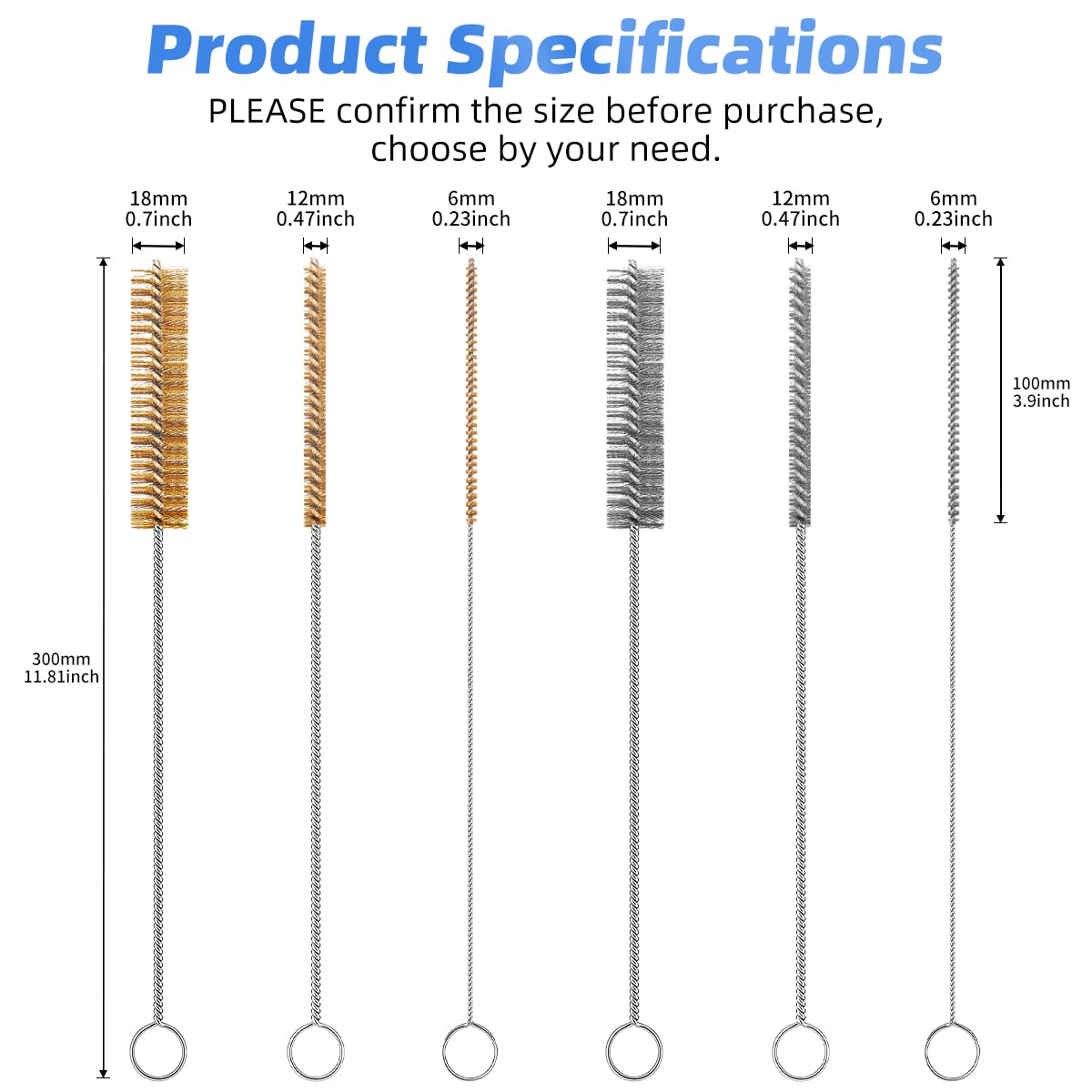 7 PCS Wire Brush Set (7 Count)