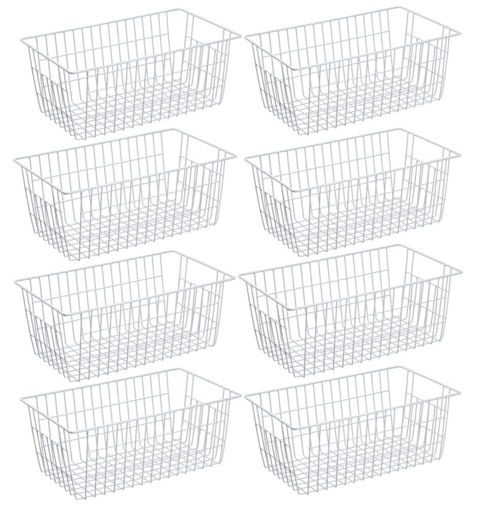 Freezer Baskets Pantry Storage Bins (8 Count)