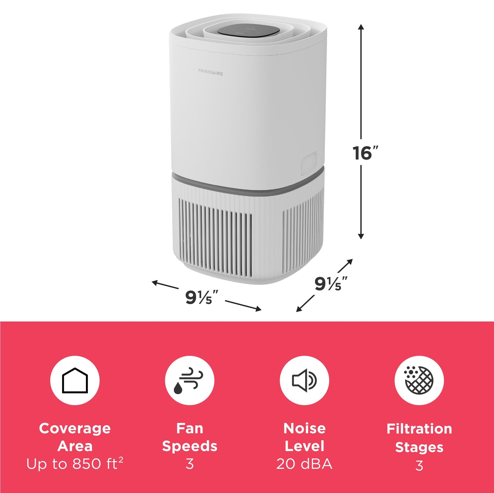 PureA300 HEPA Air Purifier for Small Bedrooms