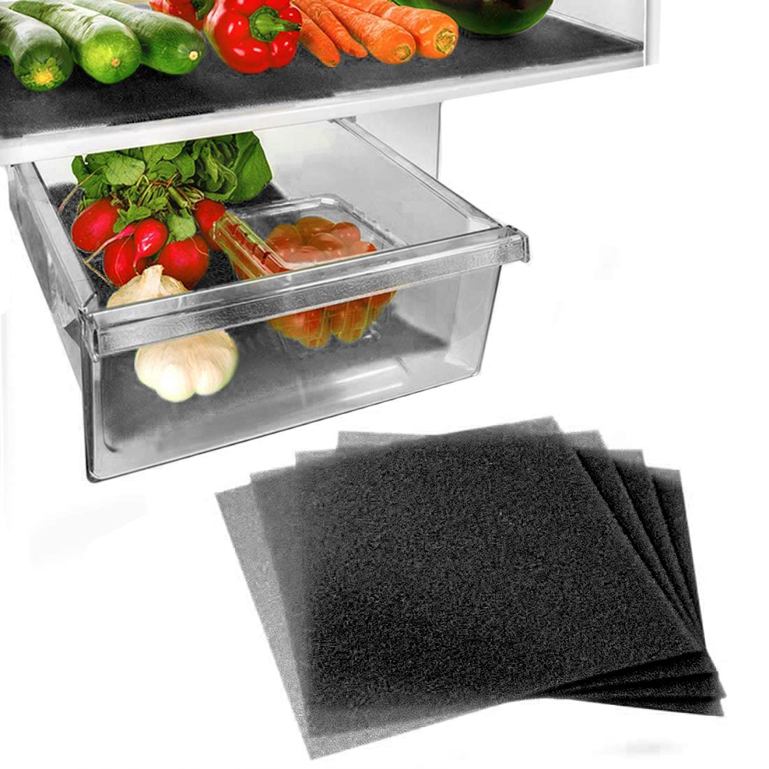Fruit & Veggie Life Extender Liner for Fridge Refrigerator Drawers (4 Count)