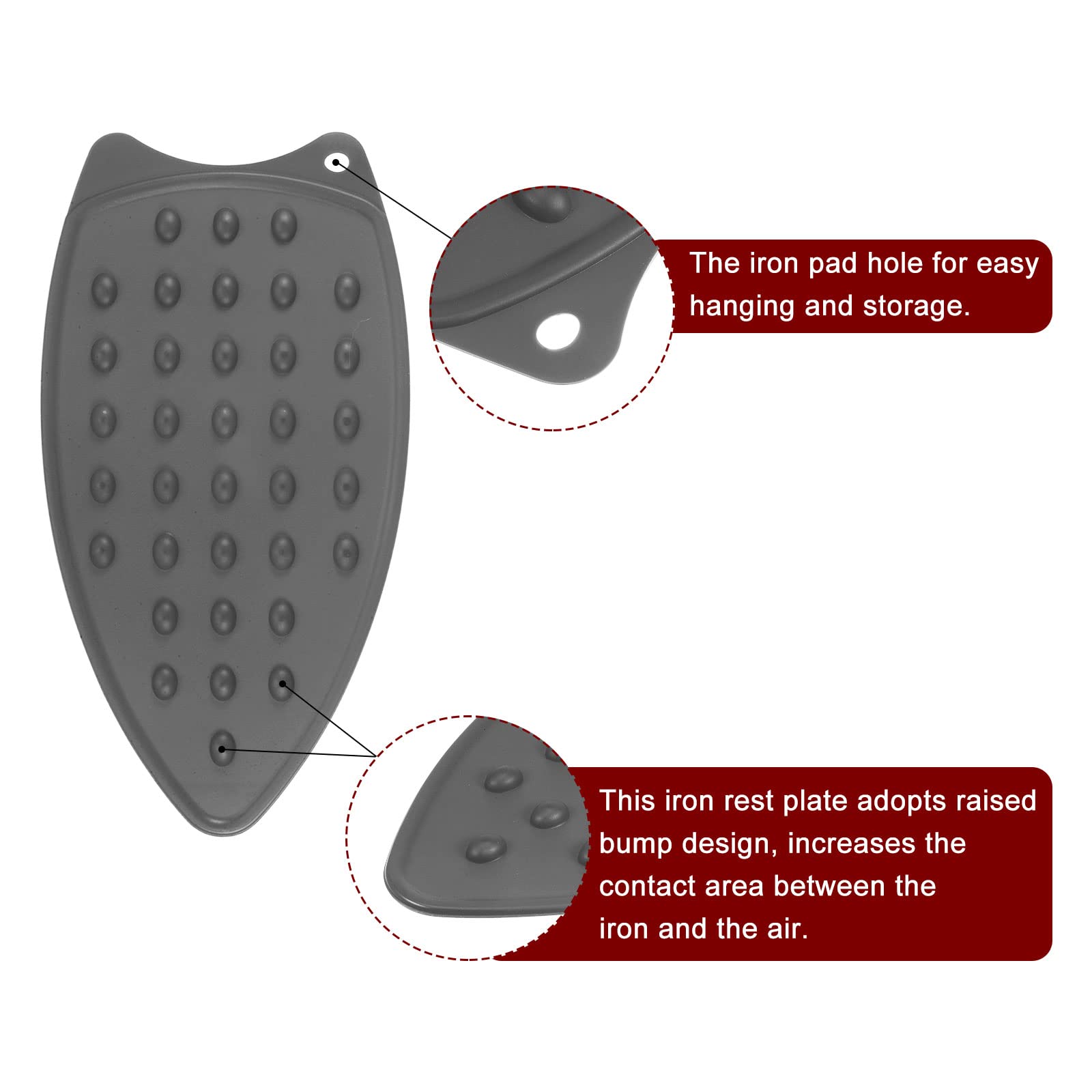 2pcs Silicone Iron Rest Pad