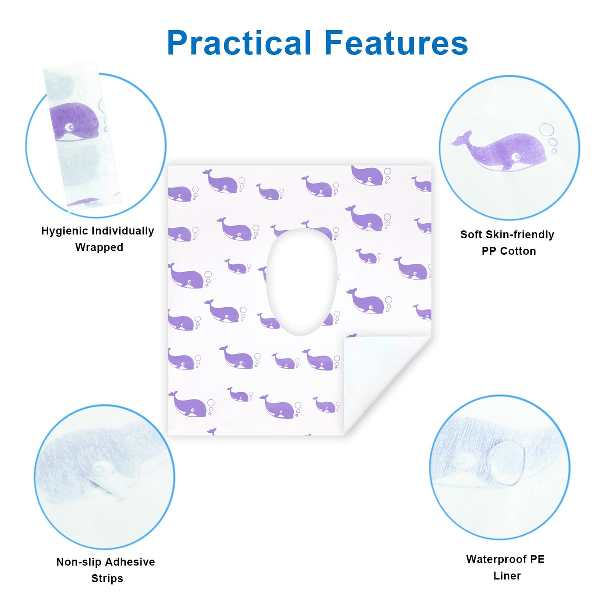 21 Pack Toilet Seat Covers Disposable