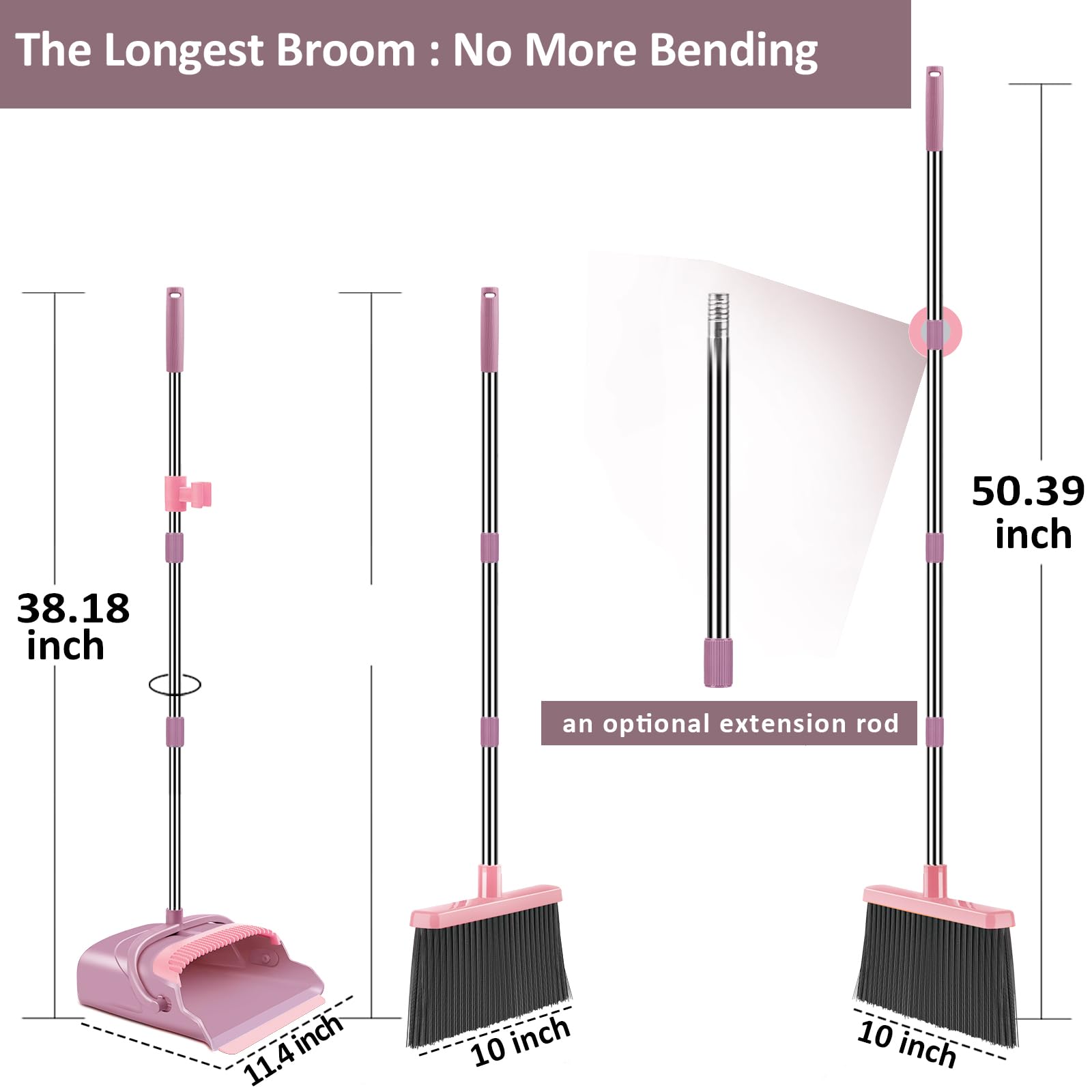 Broom and Dustpan Set for Home