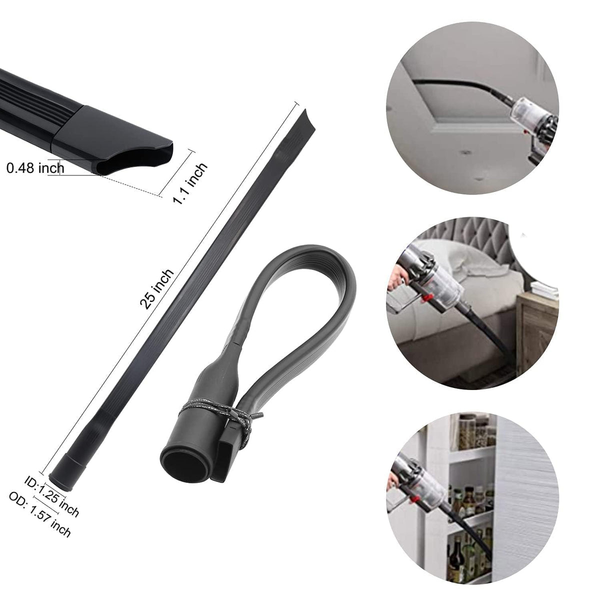 GIB 9Pcs Universal Vacuum Attachments for Shop Vac Accessories w