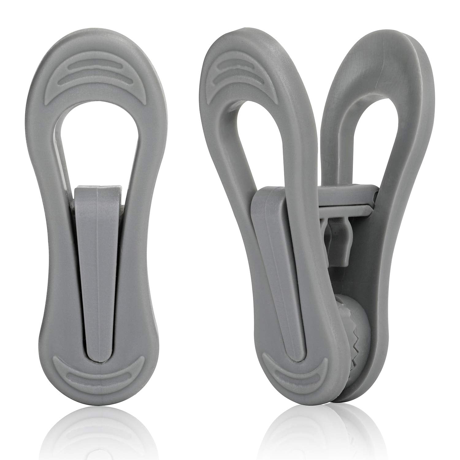 24pc Grey Plastic Hanger Clips (24 Count)