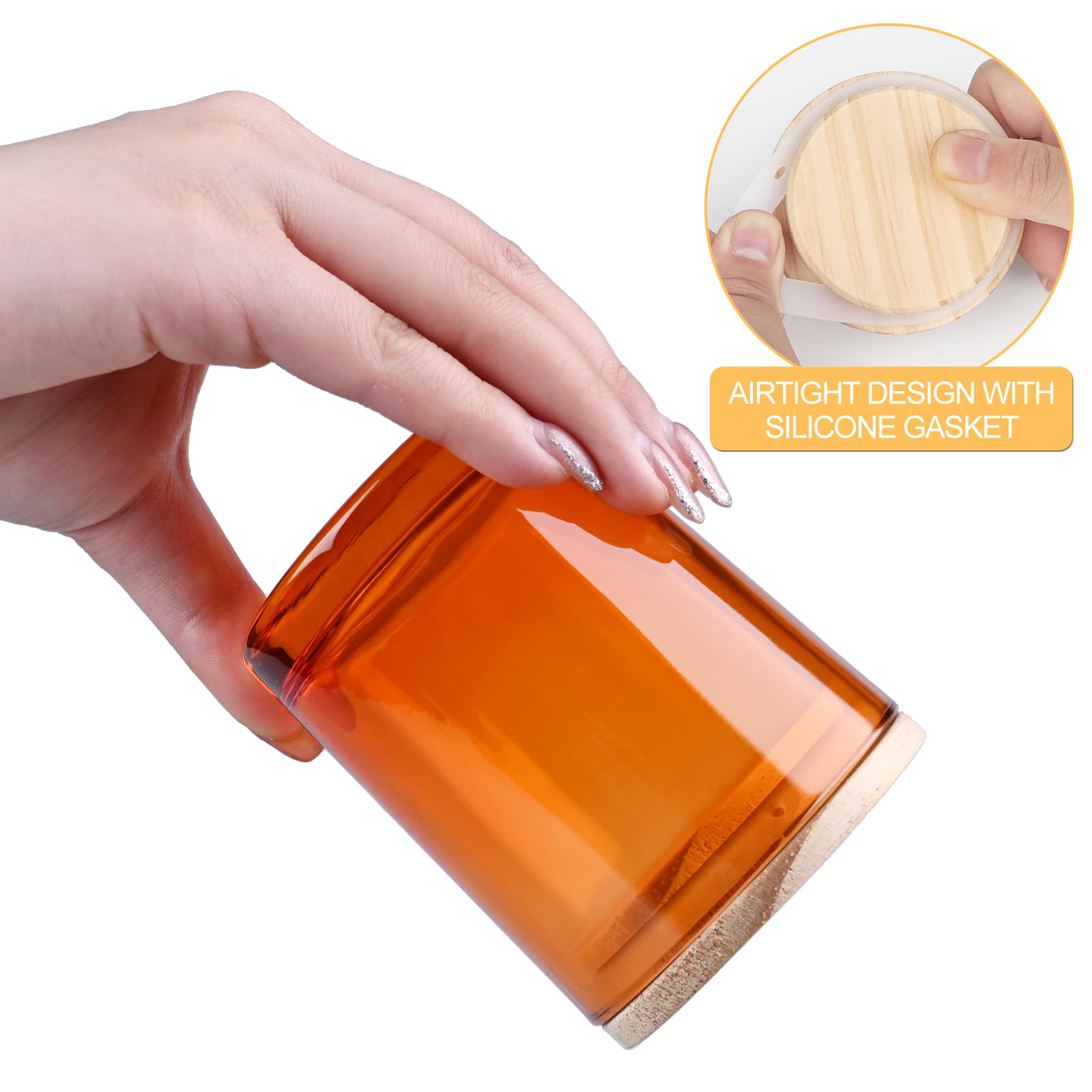 Thick Candle Jars for Making Candles 12 Pcs (12 Count)