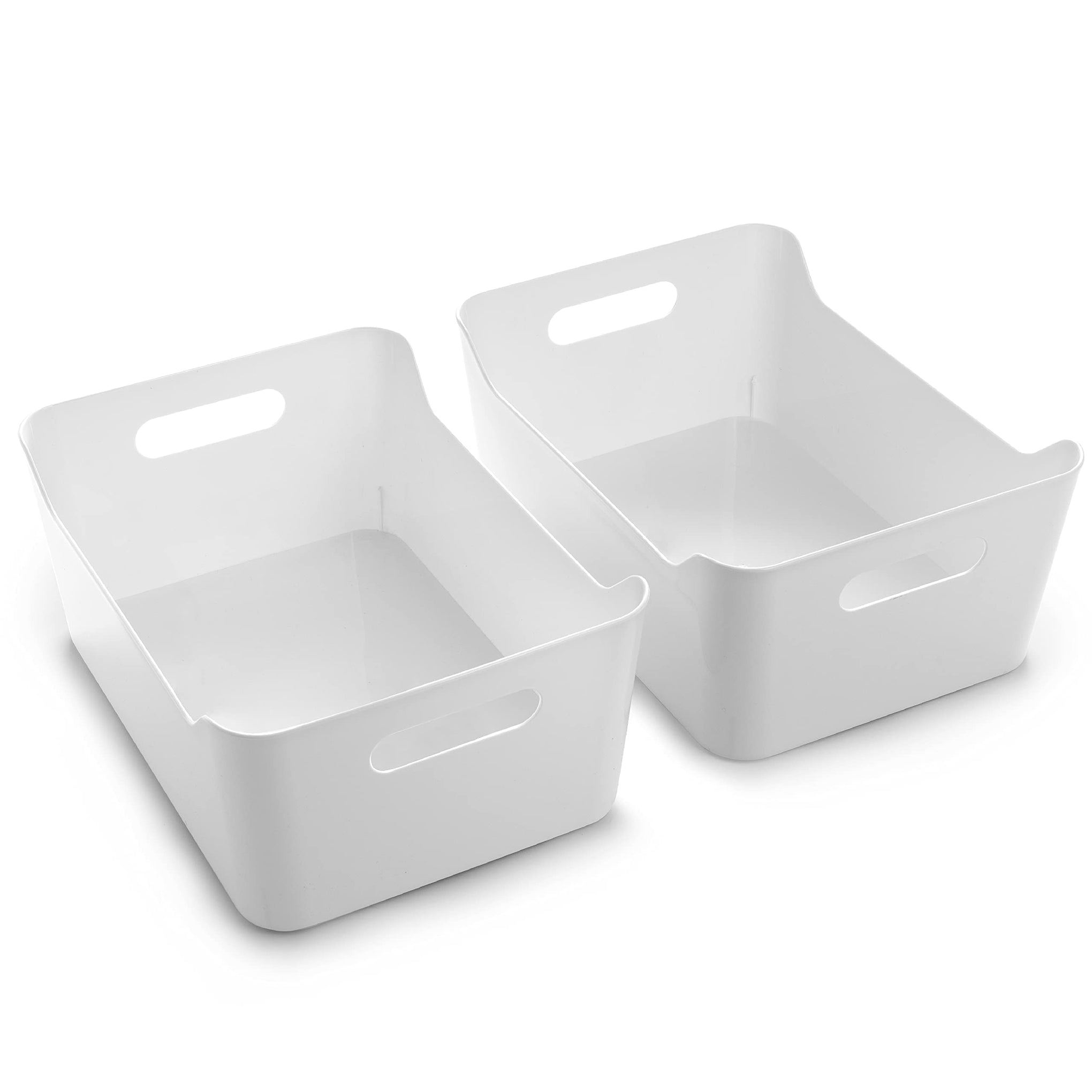Plastic Storage Bins (2 Count)