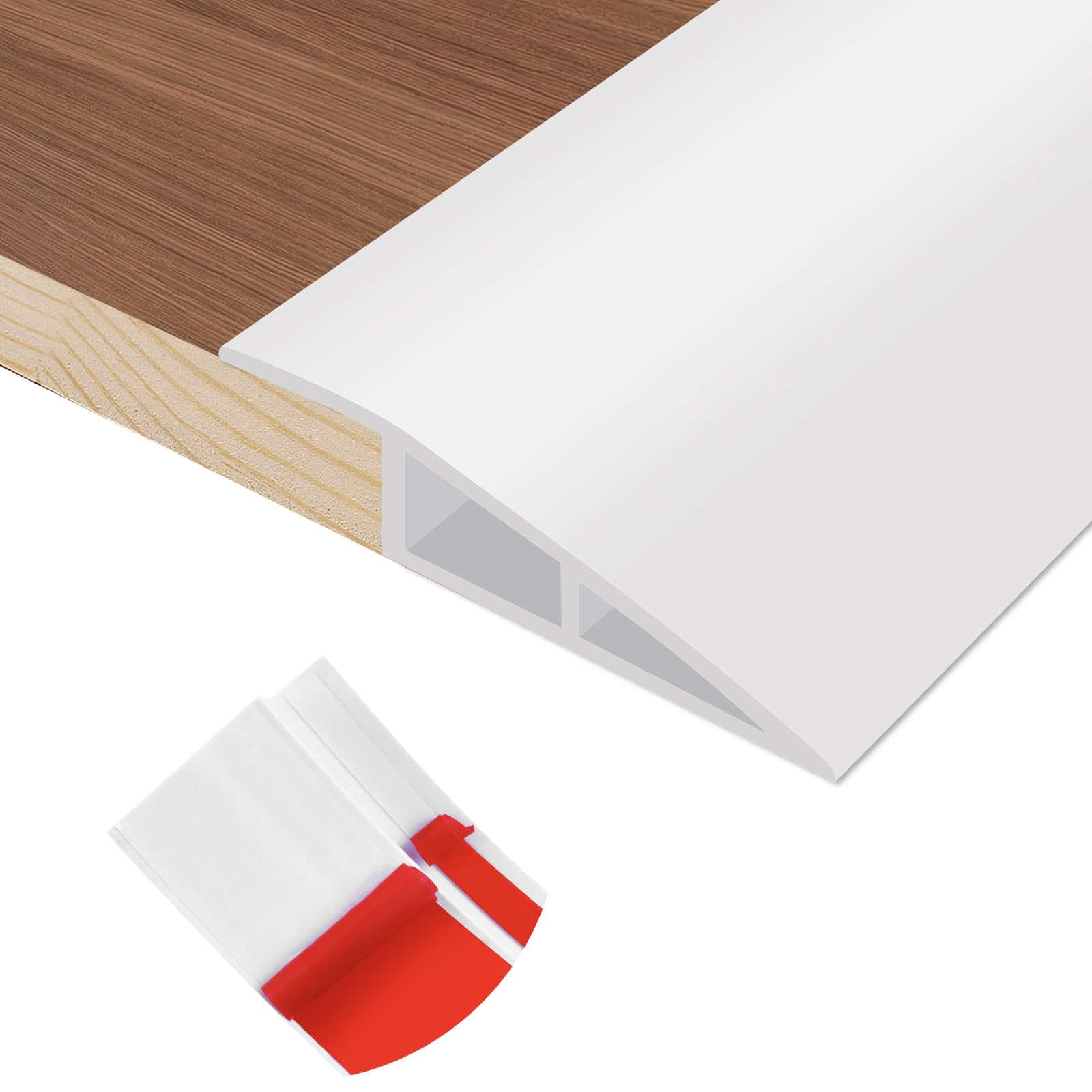 Floor Transition Strip Self Adhesive Vinyl Door Threshold Strip (10 Foot)