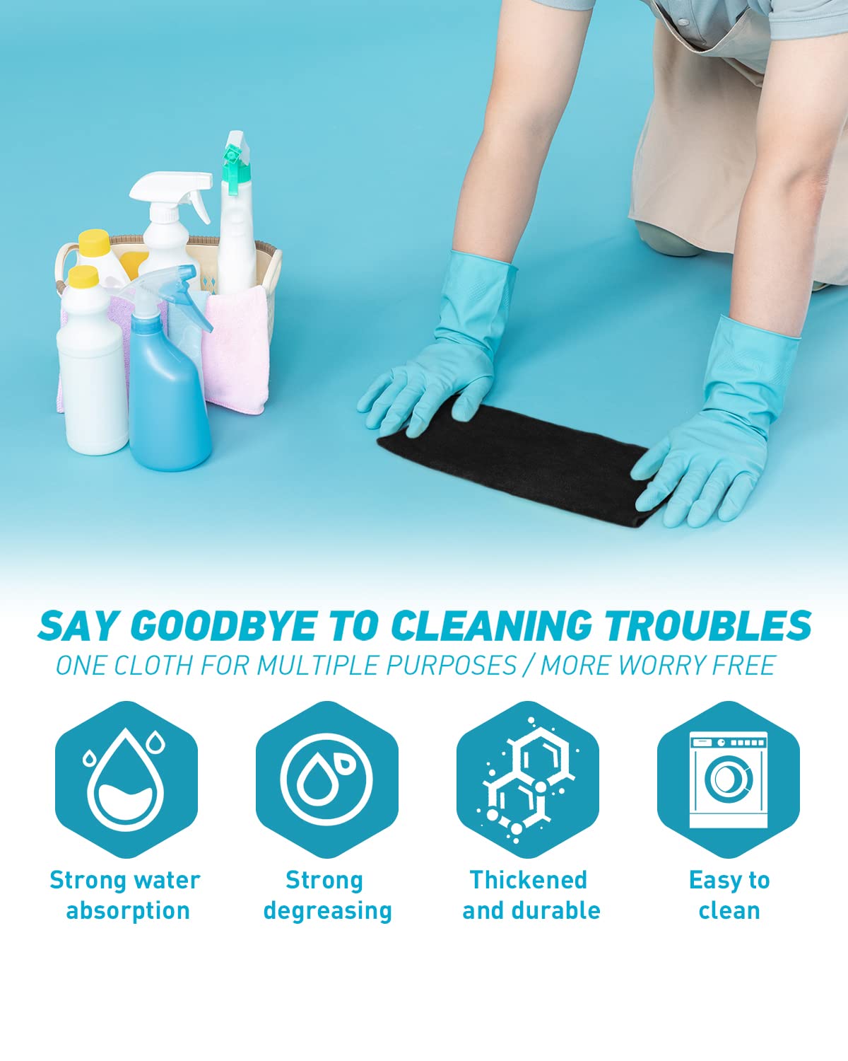 Microfiber Cleaning Cloth (24 Count) - ModHome Supplies
