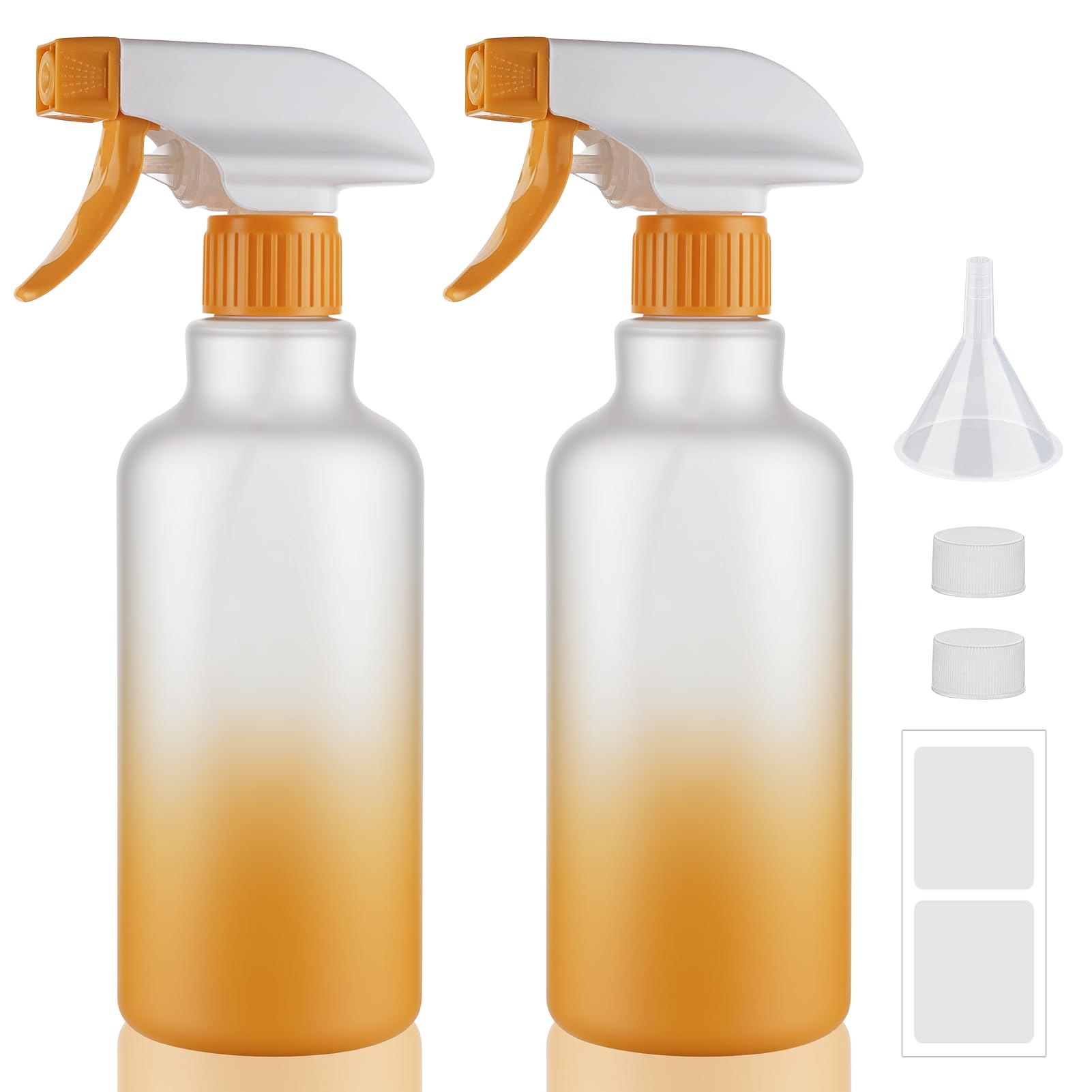 16.9oz 500ml Plastic Spray Bottles 2 Pack (2 Count)