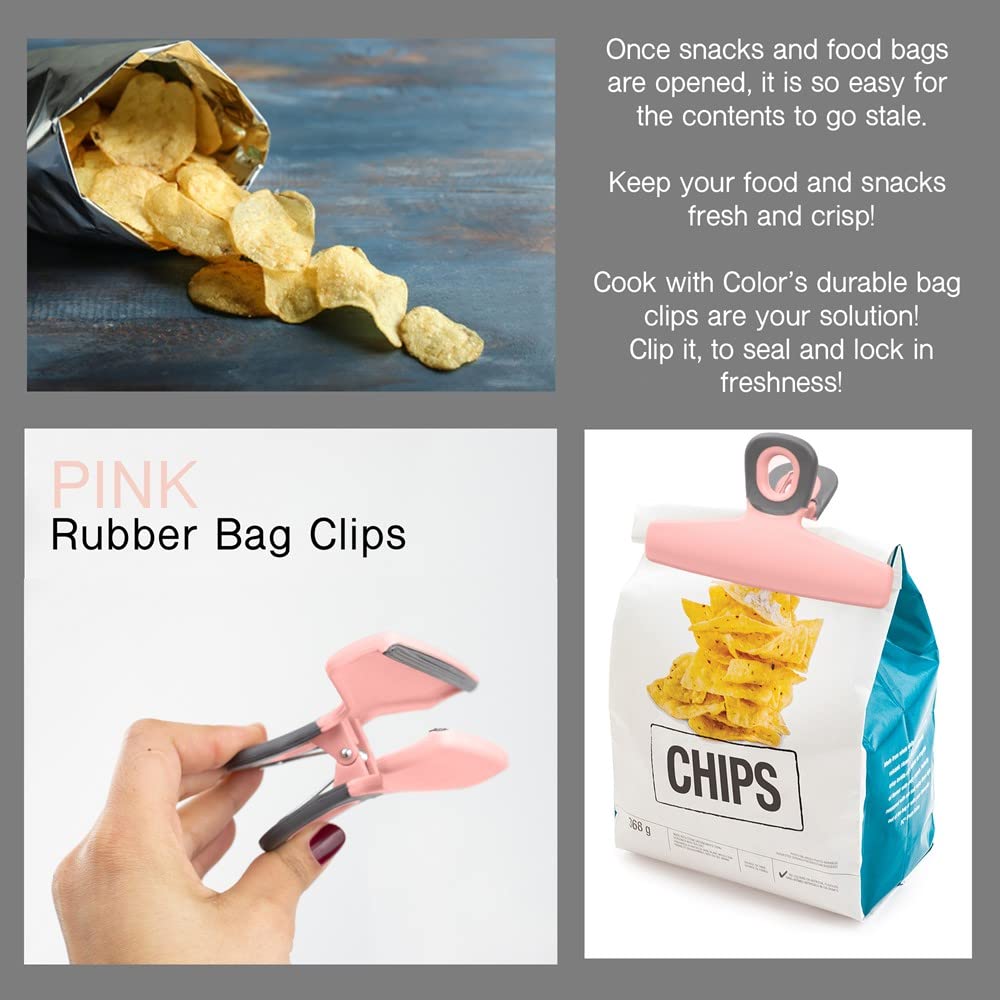 Food Clips Wide Heavy Duty Chip Clips (4 Count)