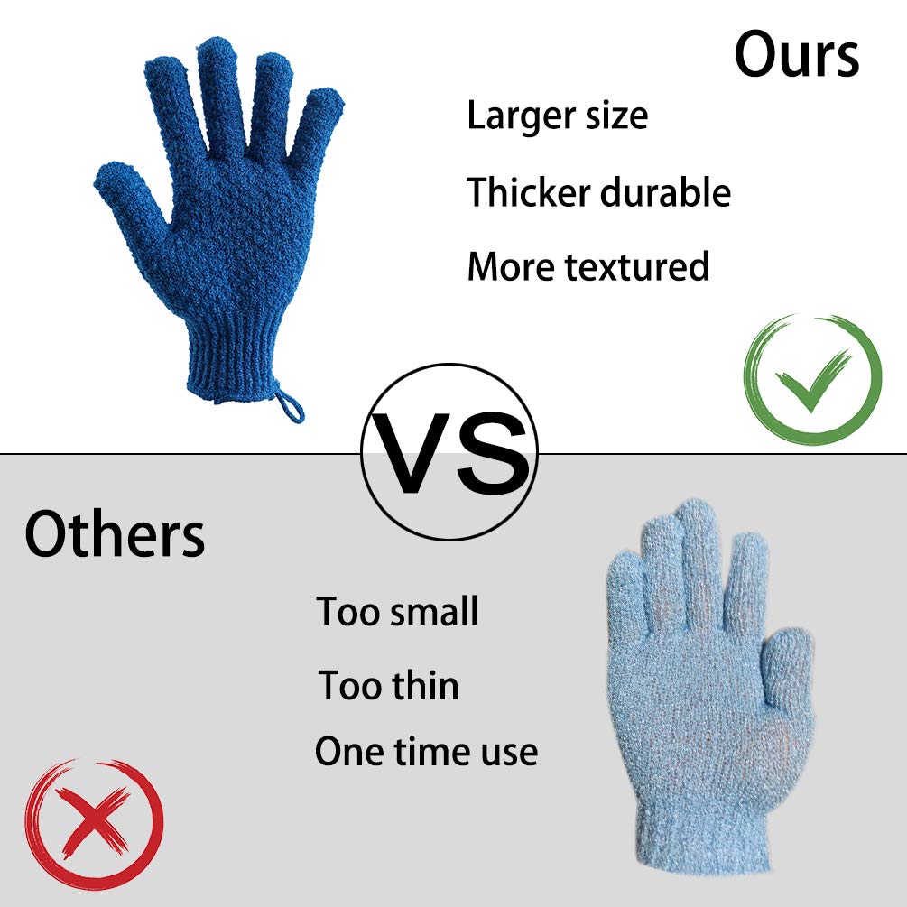 Bath Exfoliating Gloves Scrub (4 Count)
