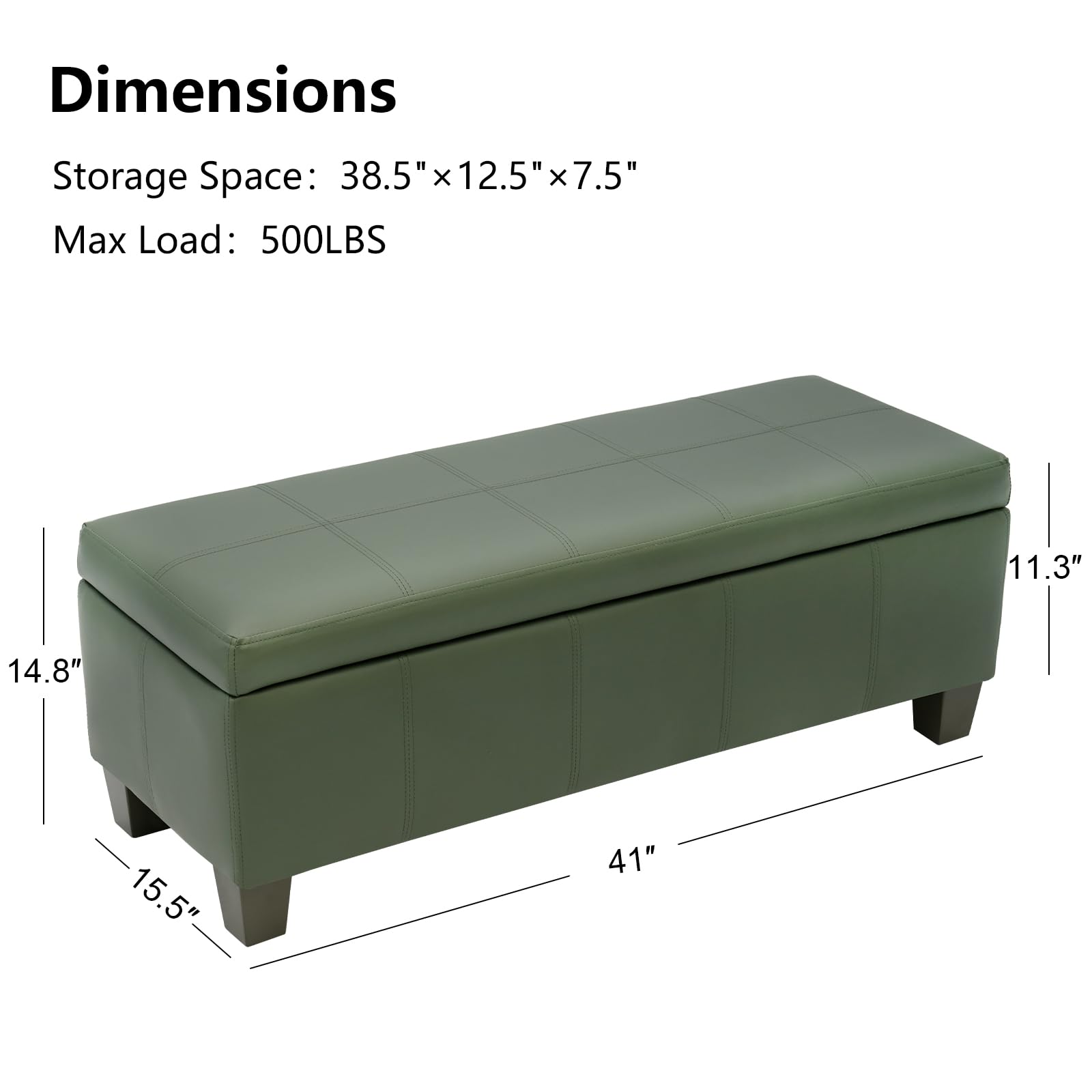 41" Storage Ottoman