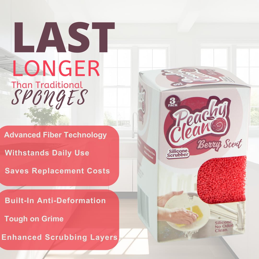 Silicone Dish Sponge Scrubbers