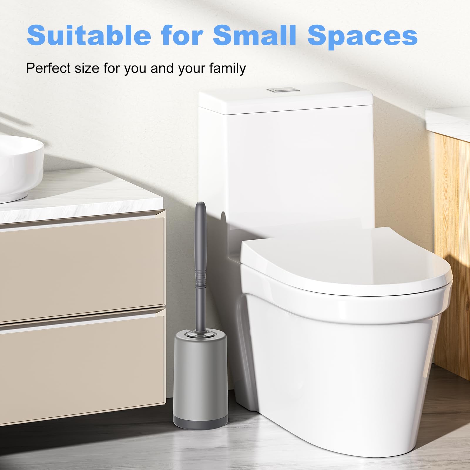 Toilet Bowl Brush Holder Set