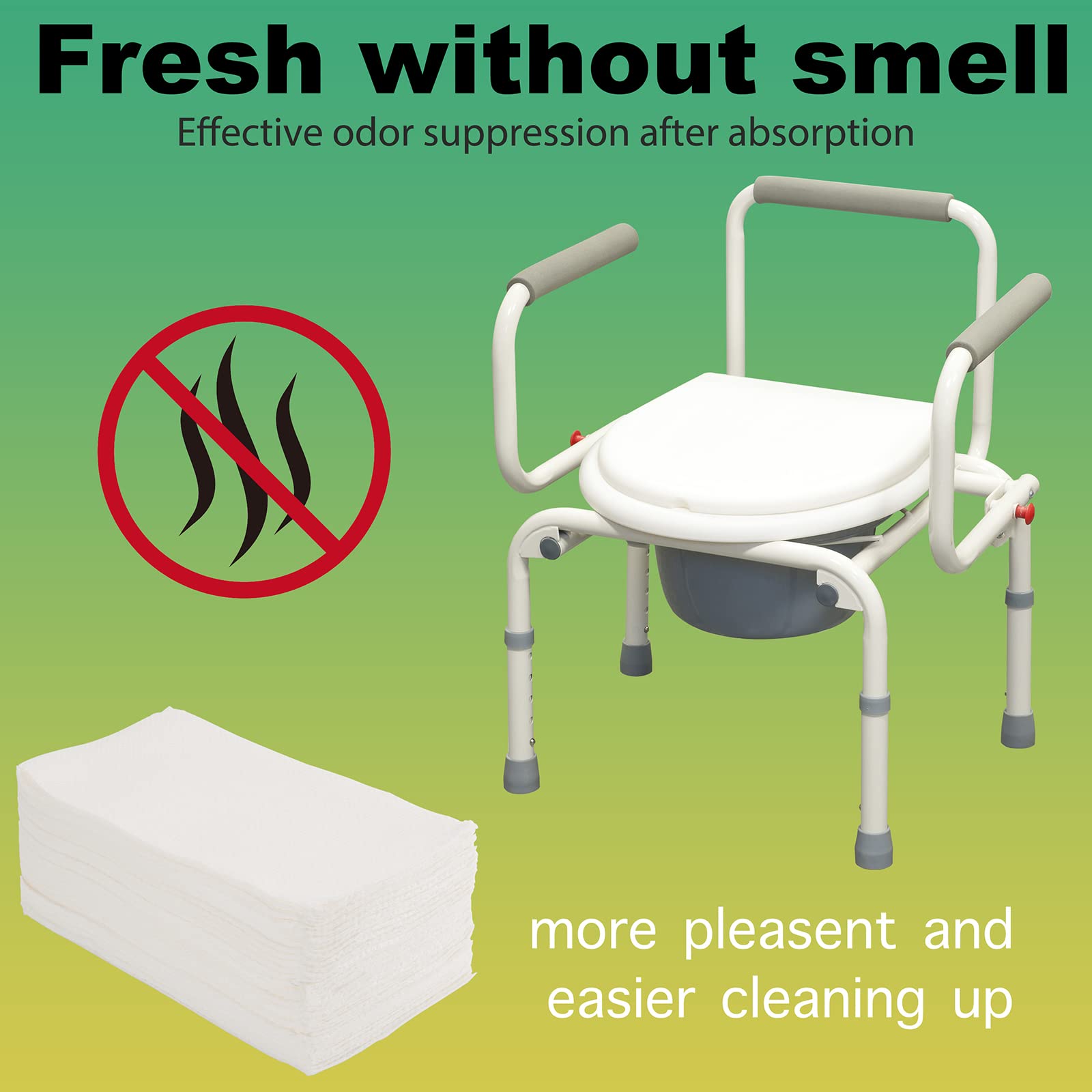 Super Absorbent Commode Pads (100 Count)