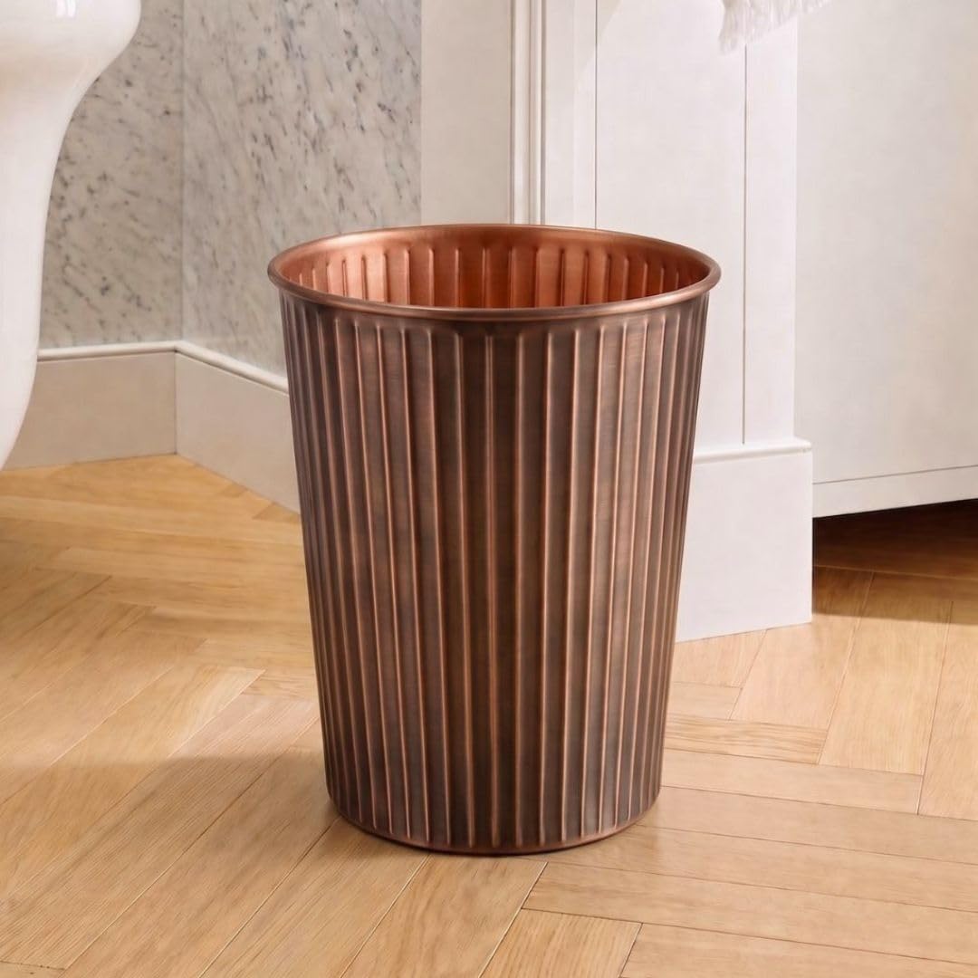 Metal Bathroom Trash Can