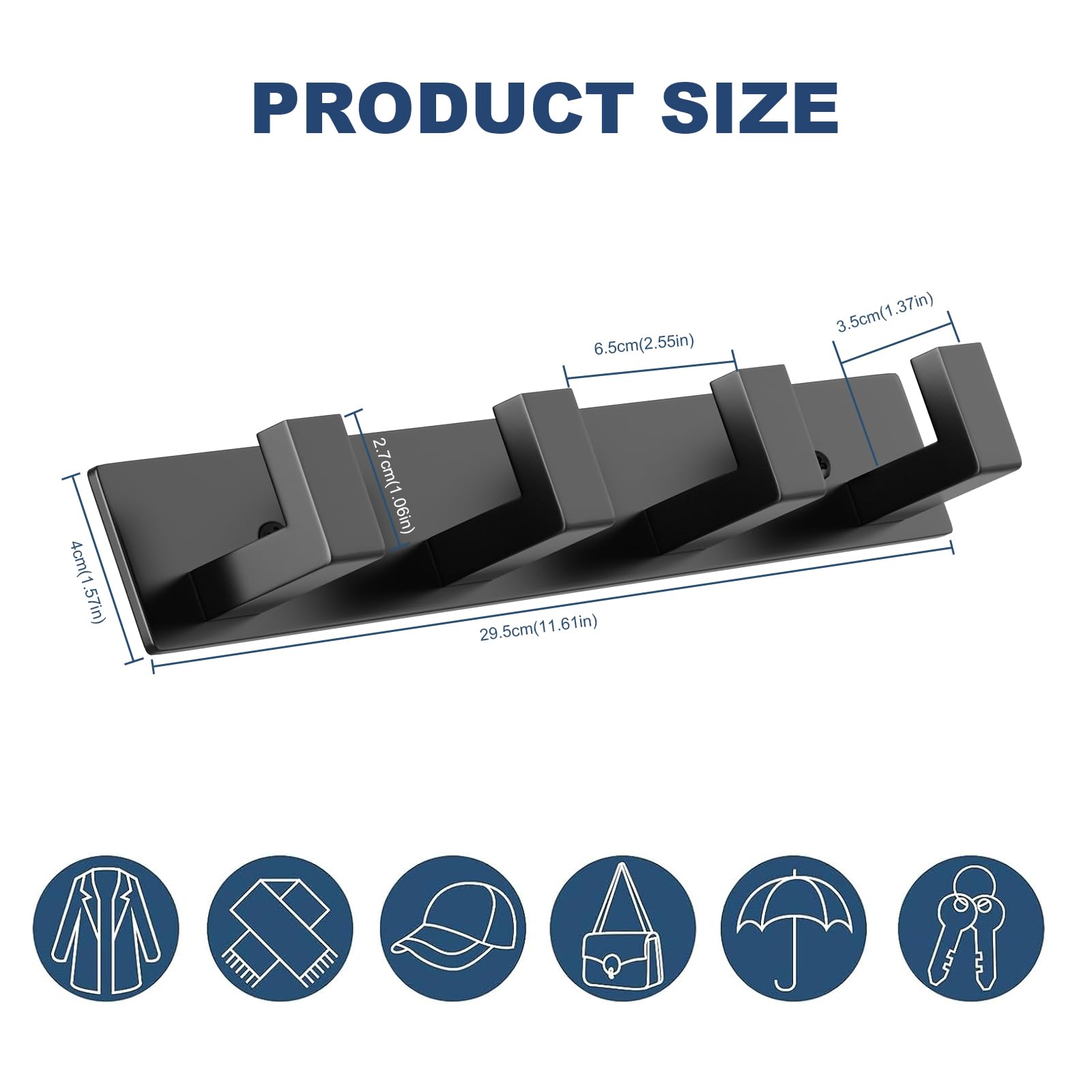 Stainless Steel Wall Coat Rack