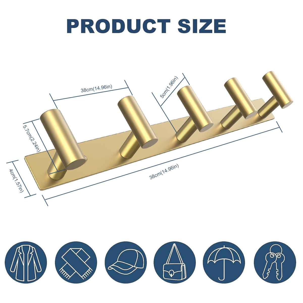 Hat and Coat Wall Mount Rack