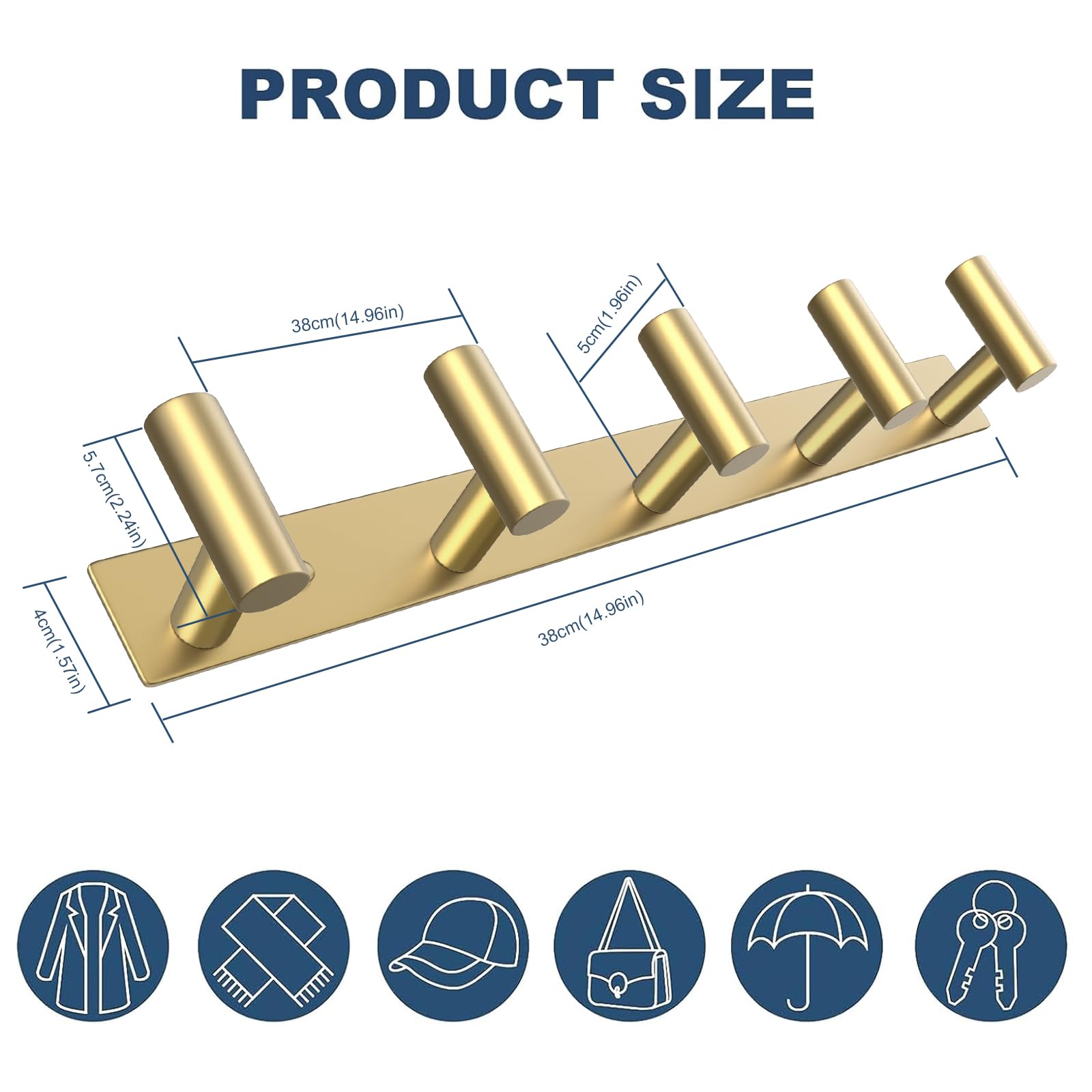 Hat and Coat Wall Mount Rack