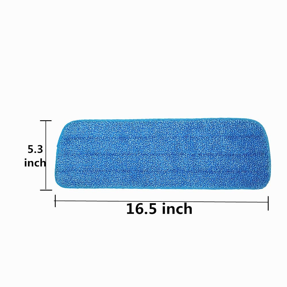 Microfiber Spray Mop Replacement Heads for Wet (6 Count)