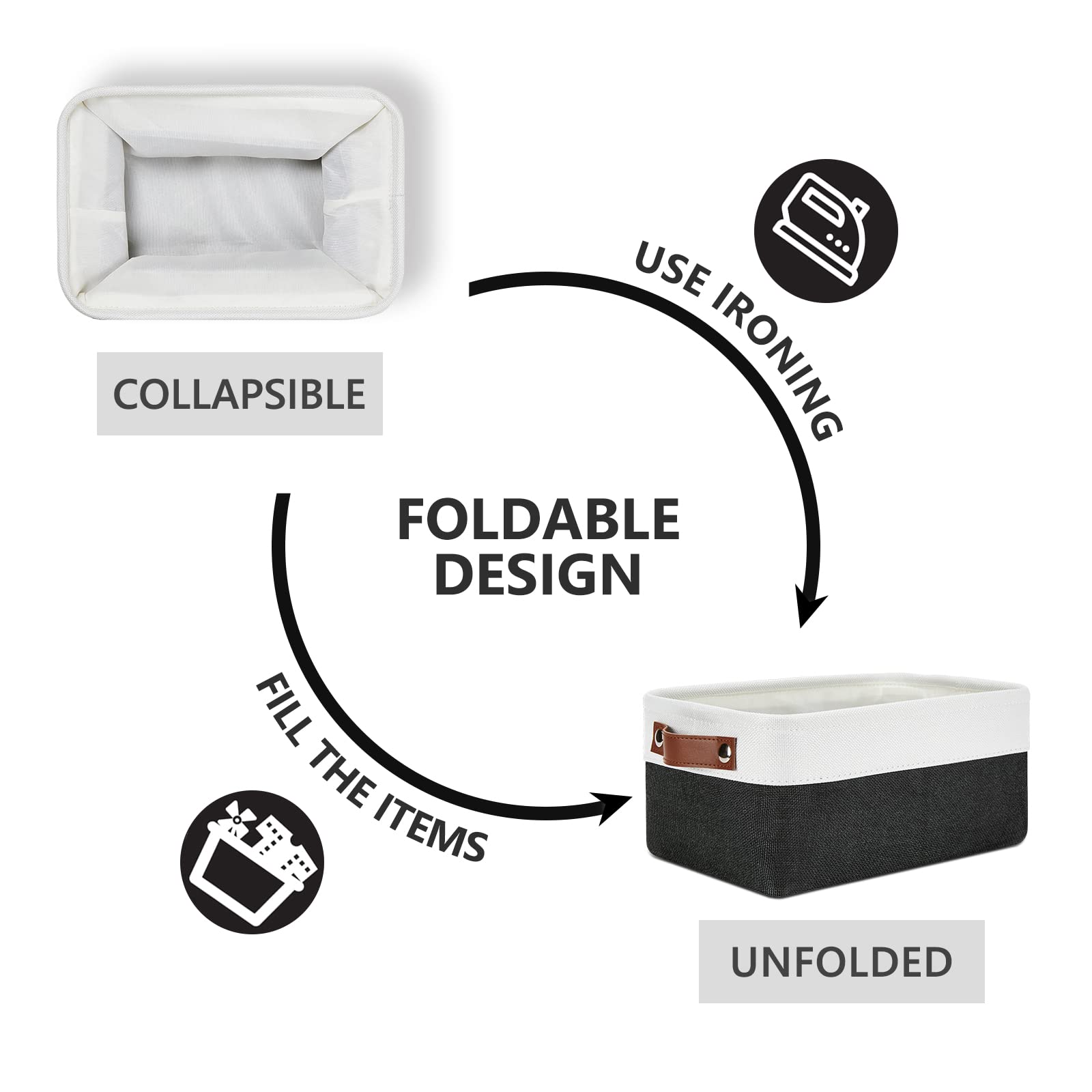 Small Storage Baskets 6 Pack