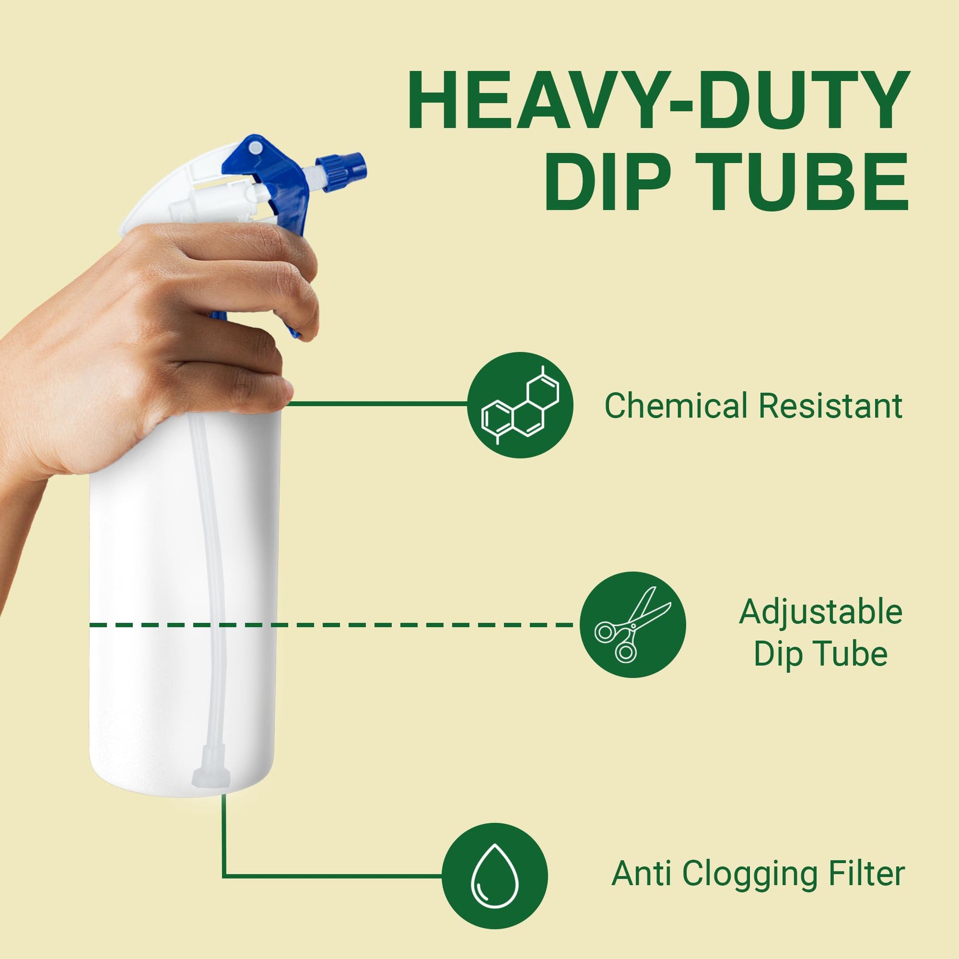 Spray Bottle Nozzle Replacement Tops (3 Count)