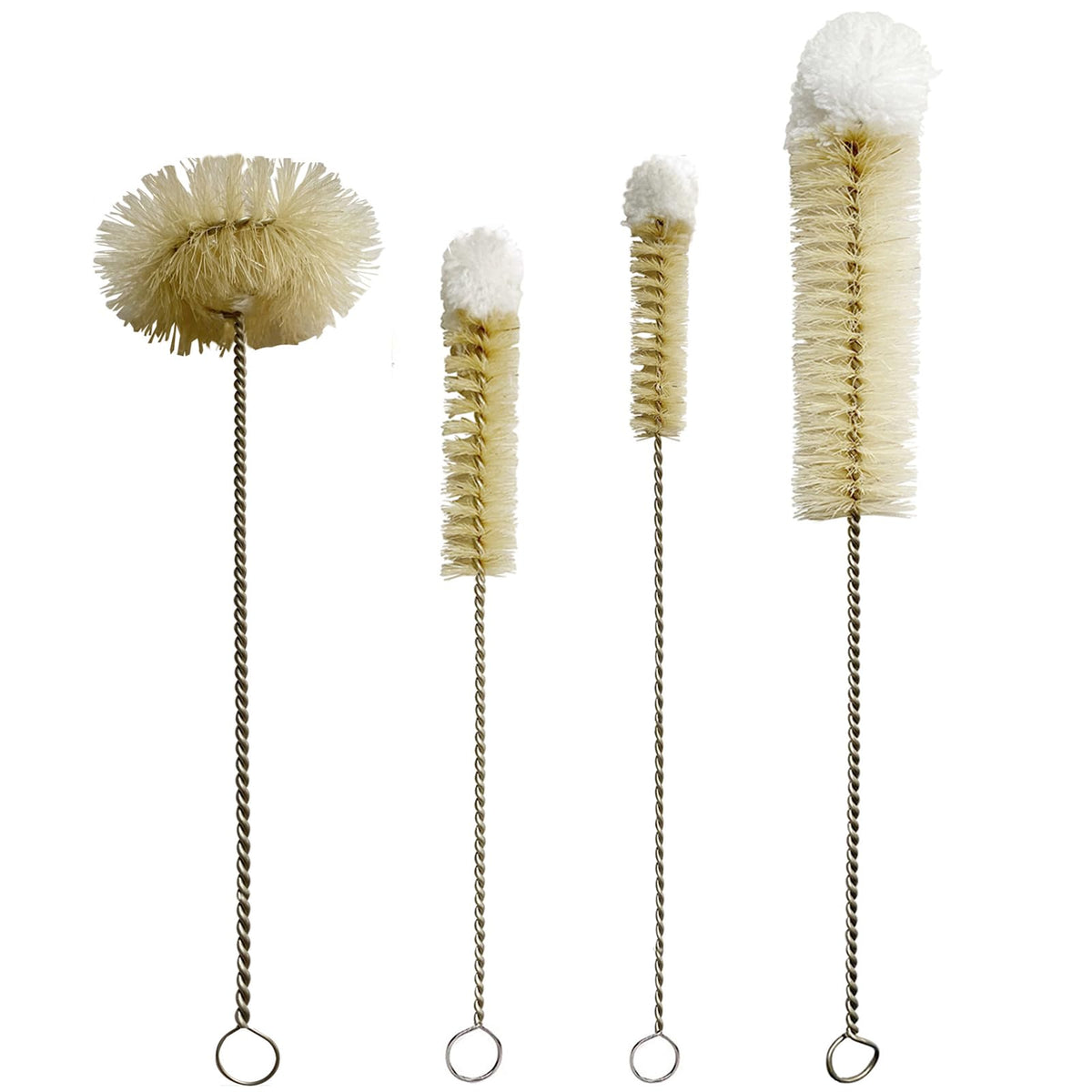 Bottle Brushes Thin Long Handle X 4 (4 Count) - ModHome Supplies