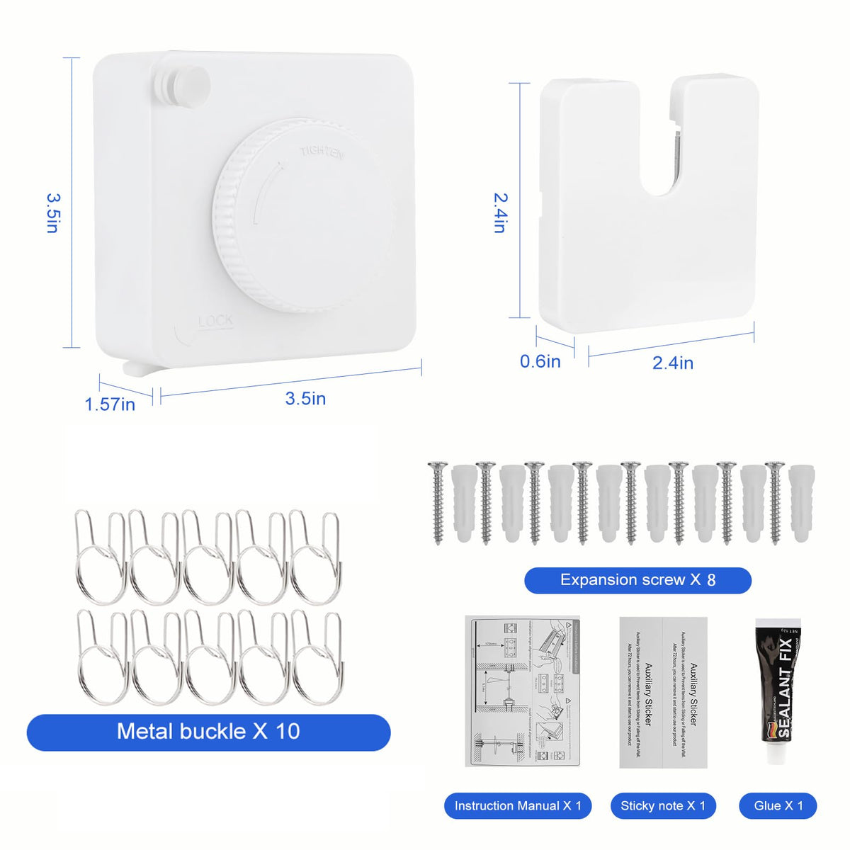 15.7Ft Retractable Clothesline Indoor Outdoor is Also an Anti (15.7 Foot)