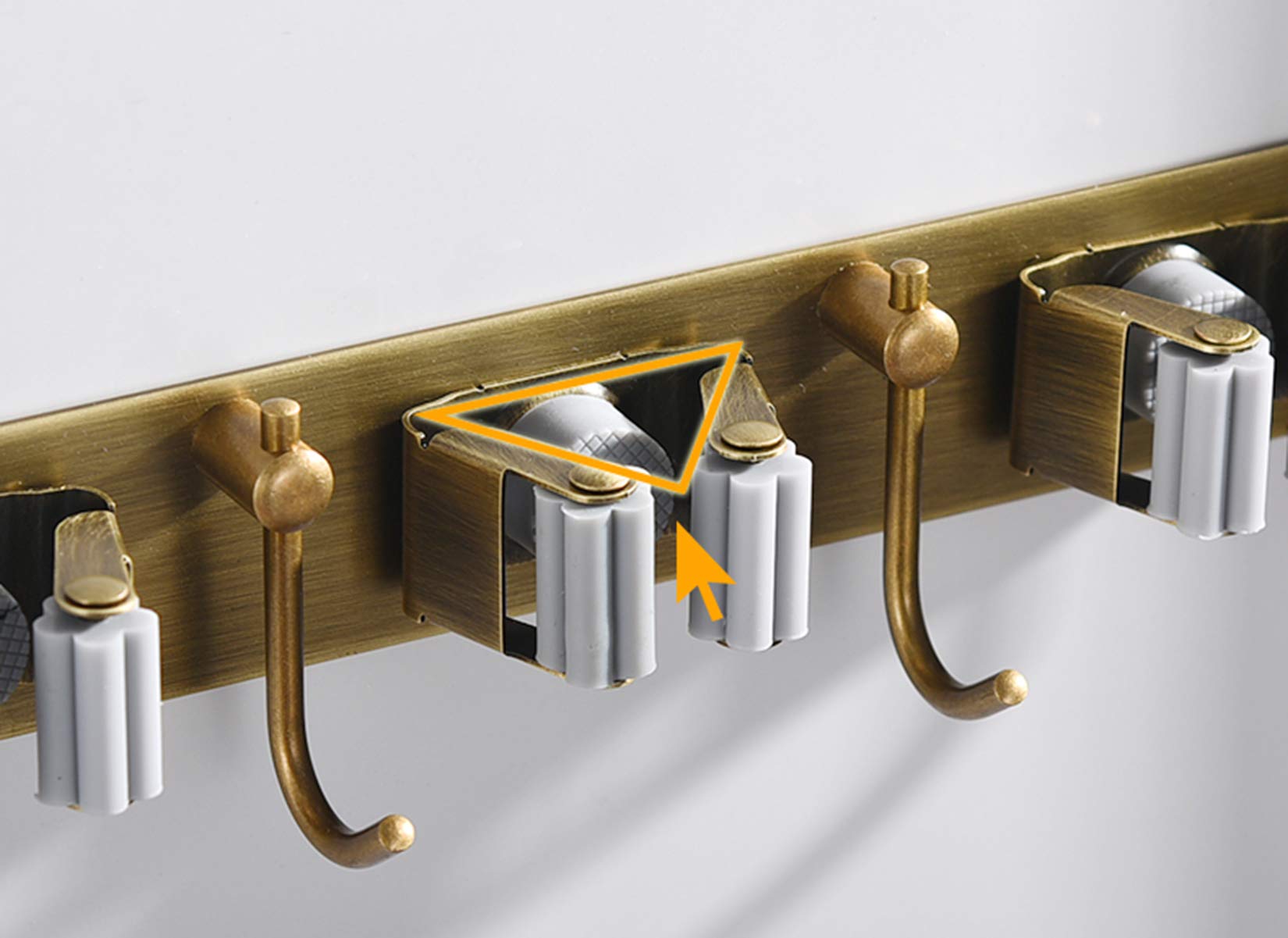 Mop Broom Holder Wall Mount Garden Tool Organizer