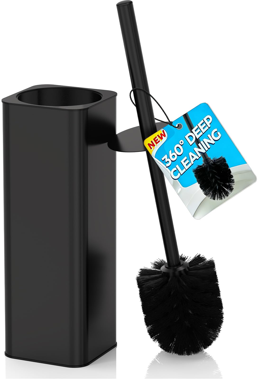 Toilet Bowl Brush and Holder for Bathroom
