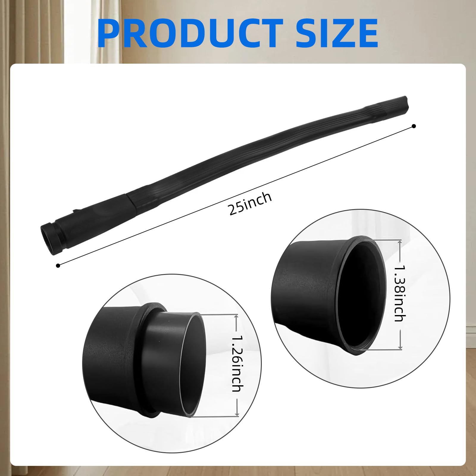 25" Long Flexible Crevice Tool Fits For Universal Vacuum Attachment 1