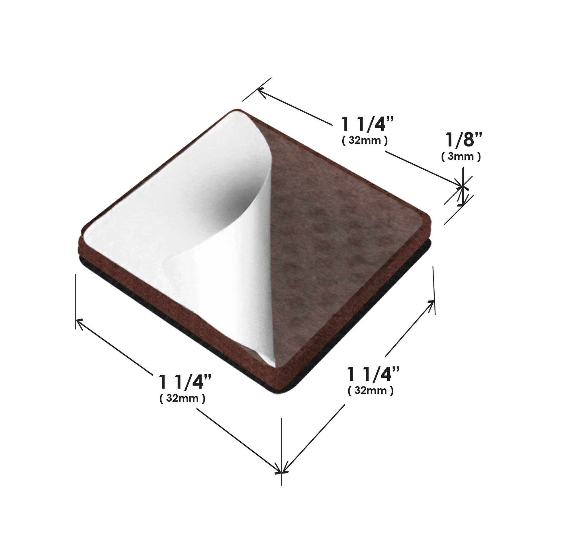 GorillaPads CB148 Non Slip Furniture Pads (8 Count)