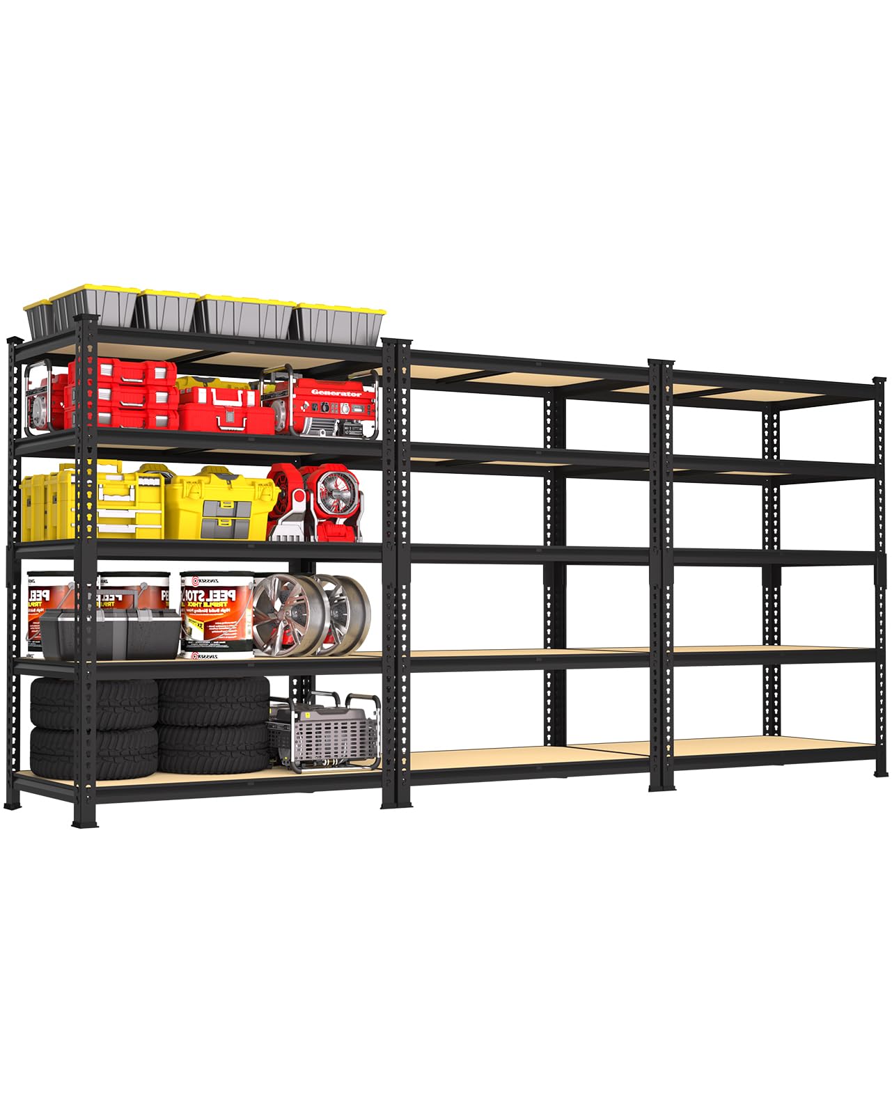 5 Tier Garage Storage Shelves (3 Count)