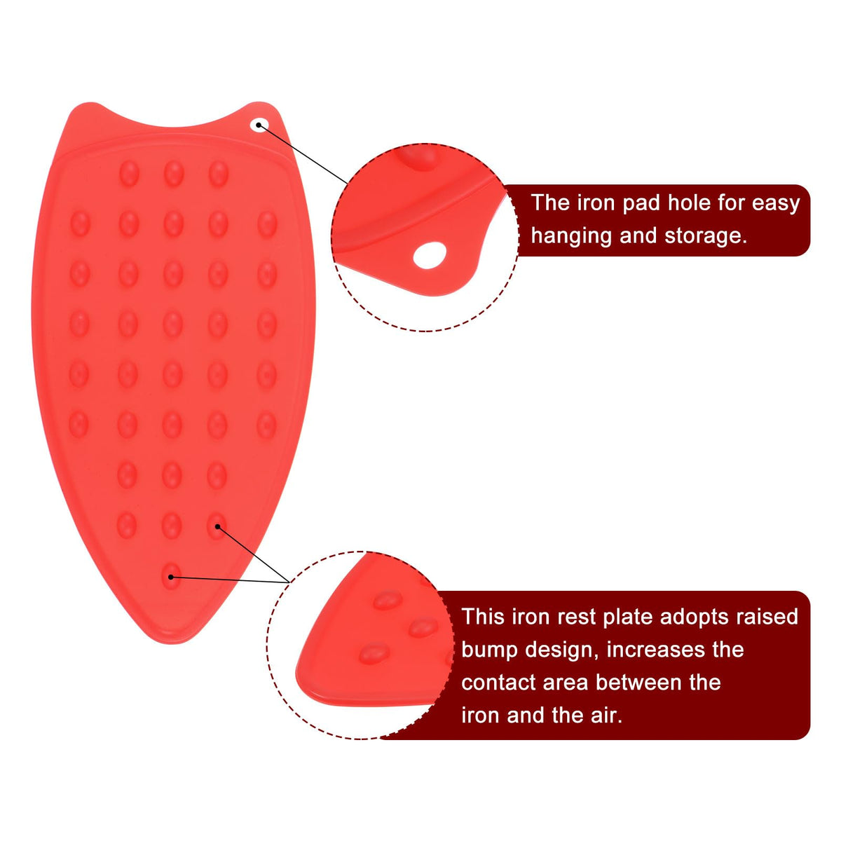 2pcs Silicone Iron Rest Pad