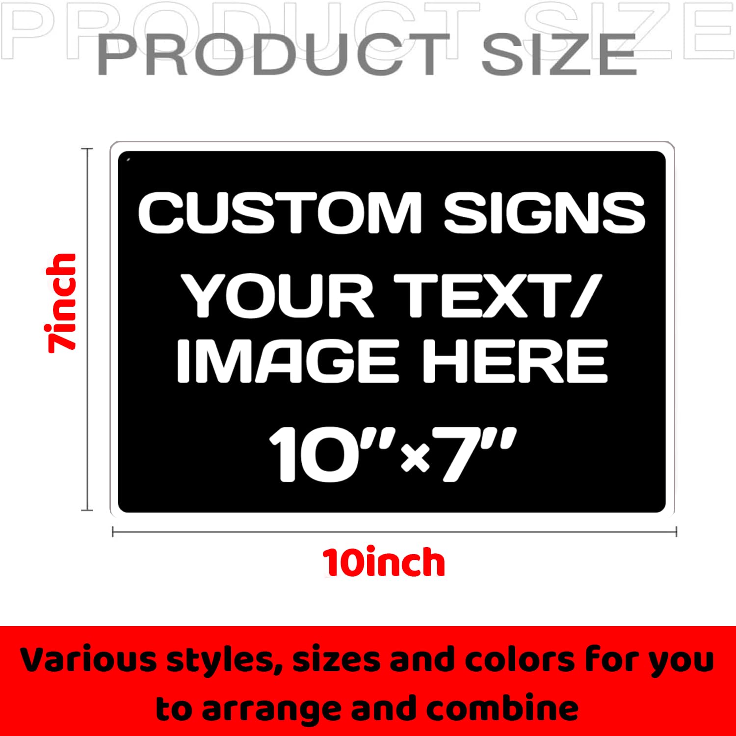 Aluminum Weatherproof Metal Signs