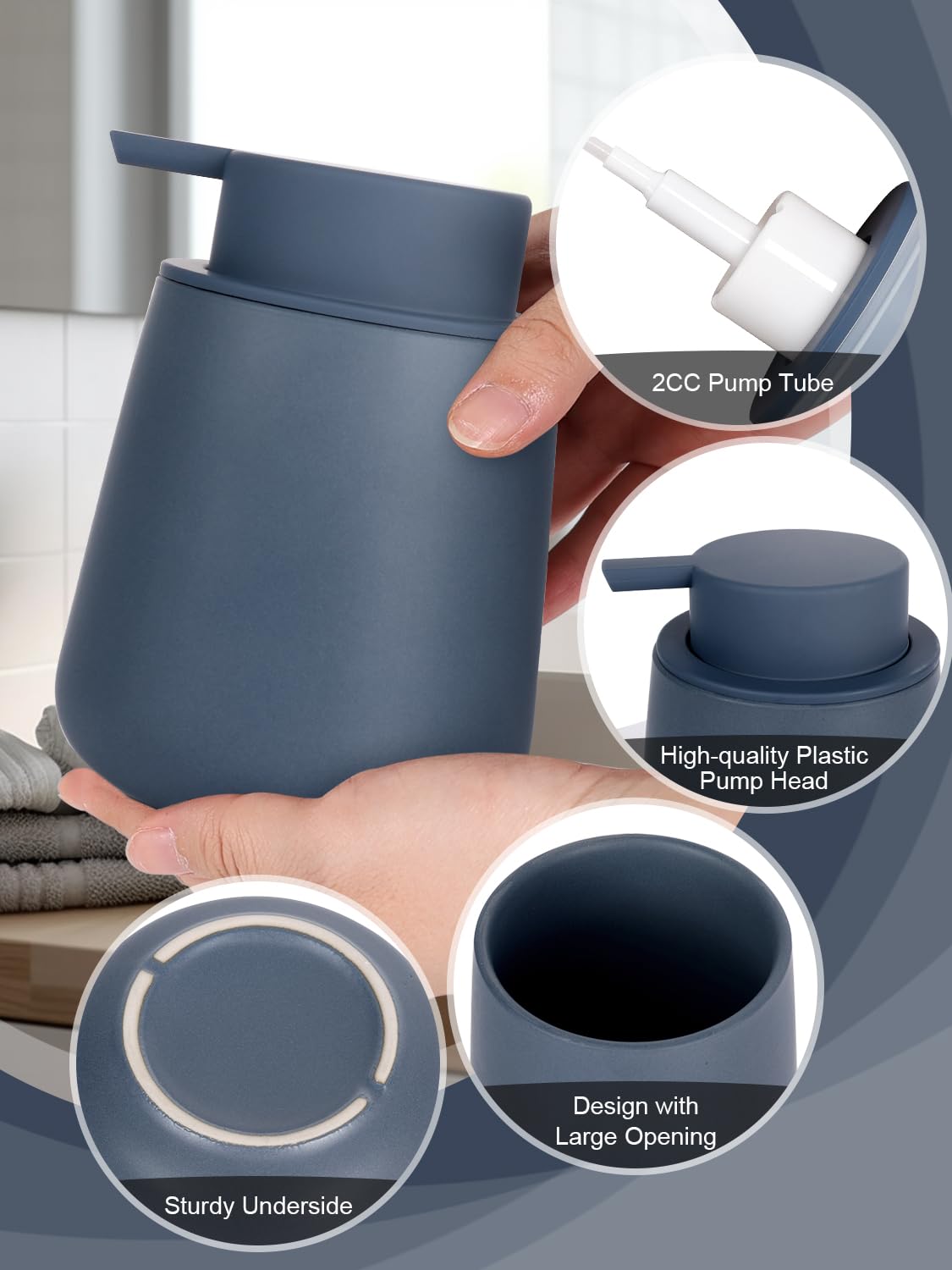 Ceramic Foaming Soap Dispenser (12 Ounce)