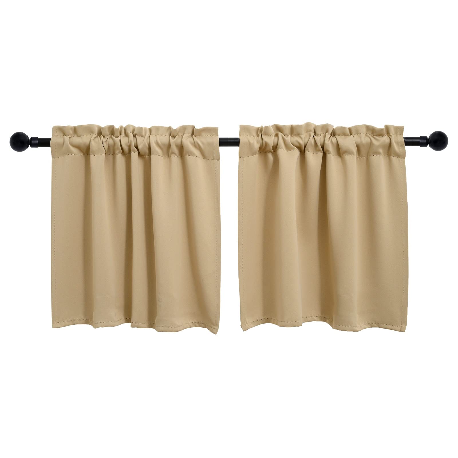 Beige Cafe Curtain (2 Count)
